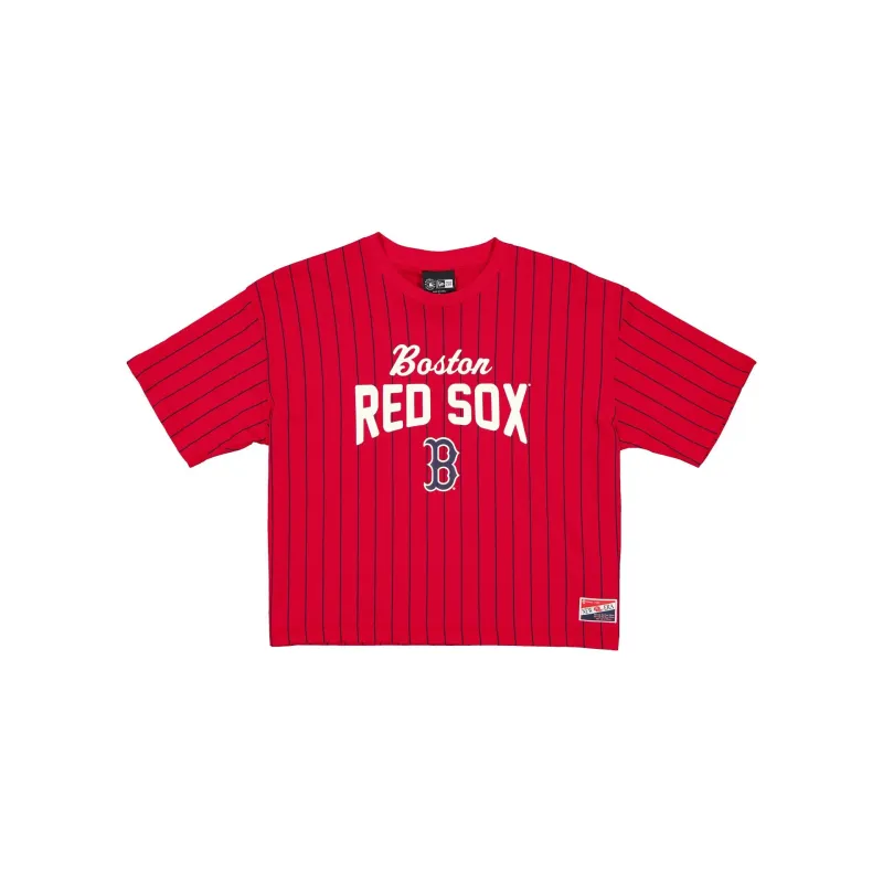 Boston Red Sox Throwback Pinstripe Women's T-Shirt sold by New Era