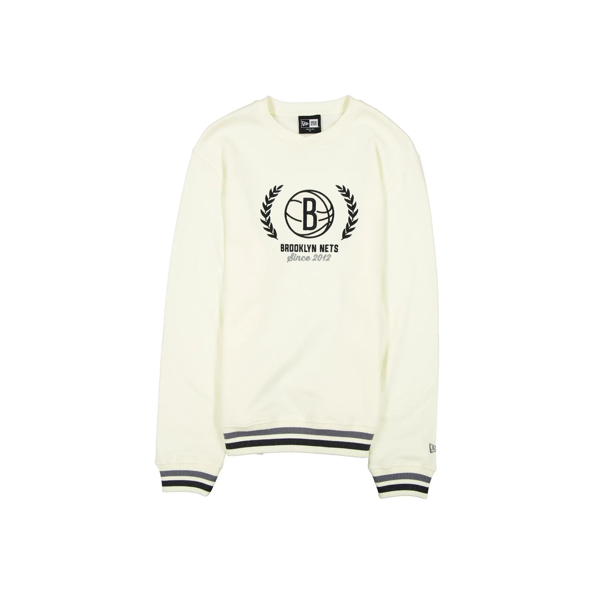 Brooklyn Nets Throwback Chrome White Crewneck sold by New Era