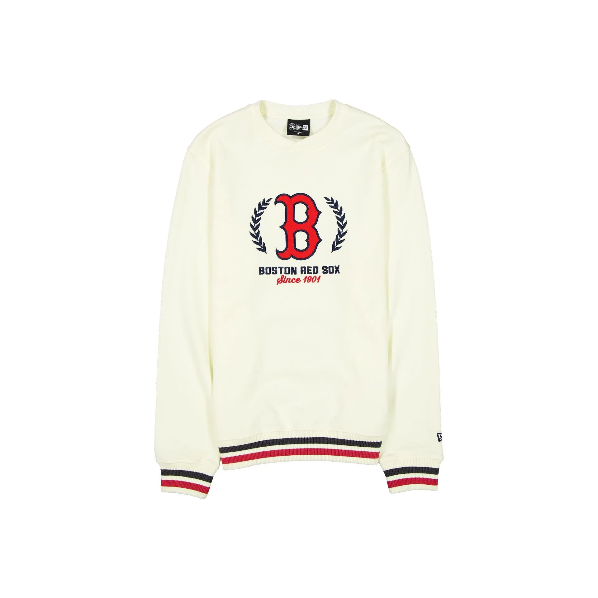 Boston Red Sox Throwback Chrome White Crewneck sold by New Era