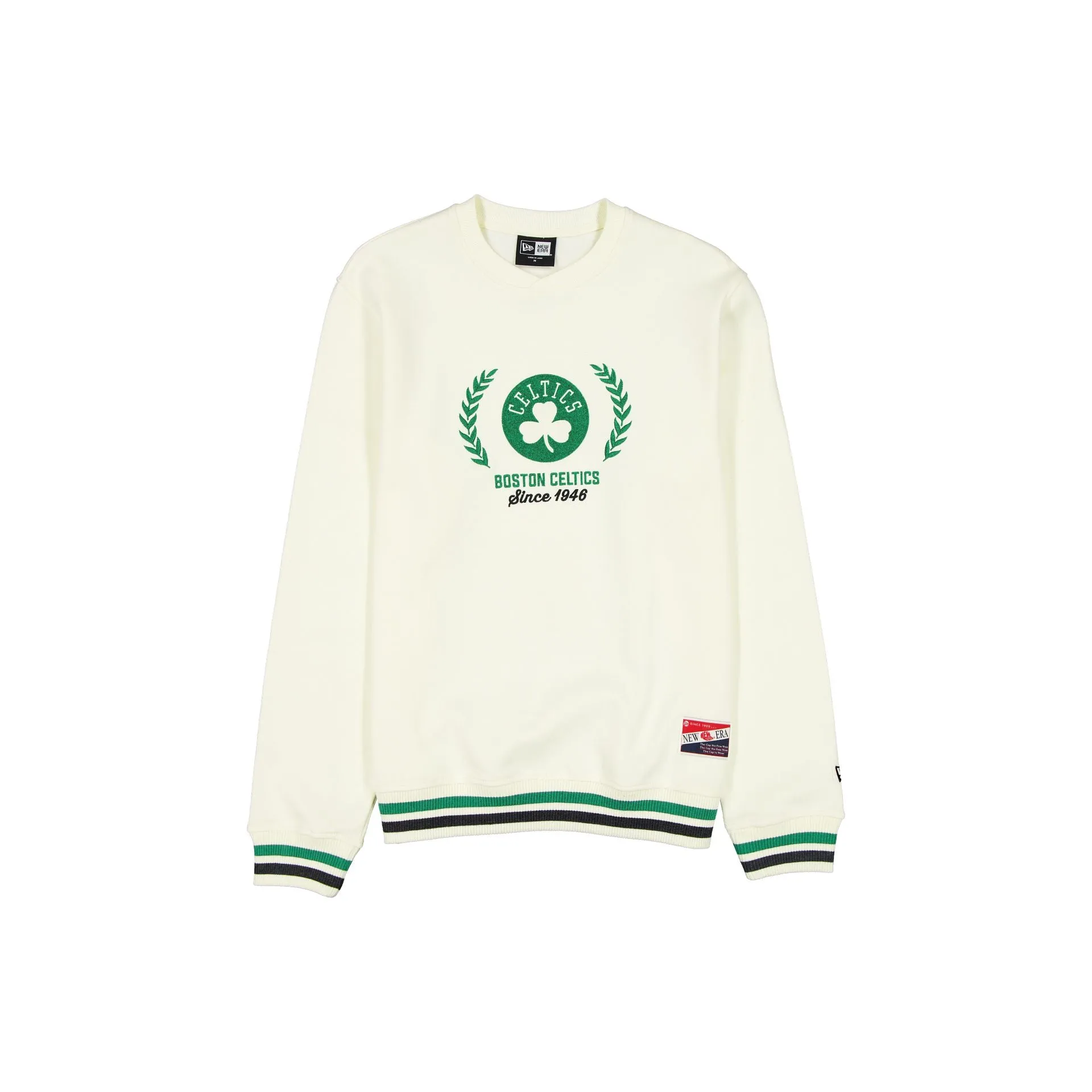 Boston Celtics Throwback Chrome White Crewneck sold by New Era product image thumbnail 2