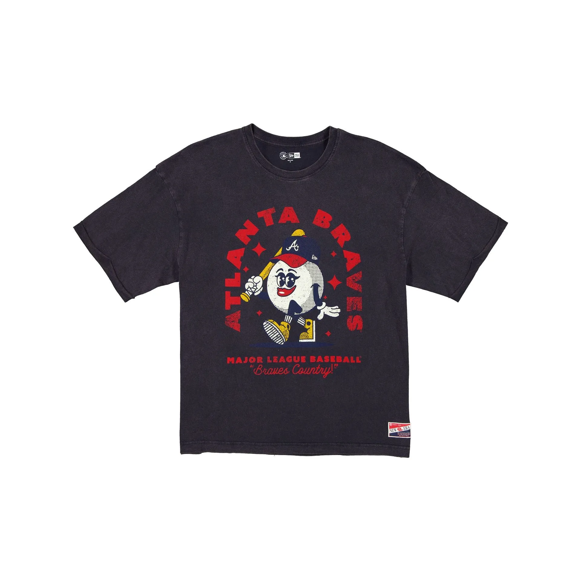 Atlanta Braves Throwback Character Women's T-Shirt sold by New Era