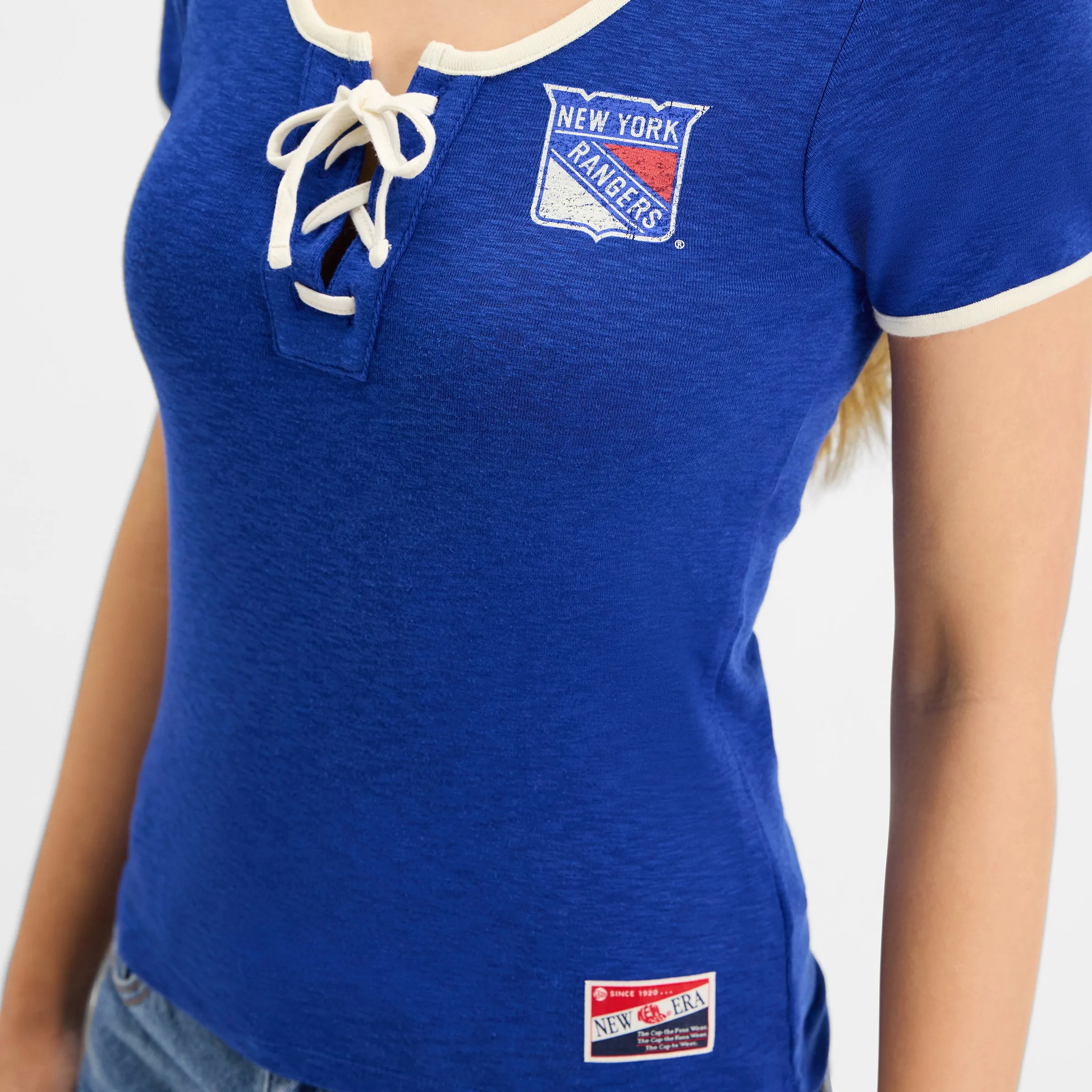 Boston Bruins Throwback Tie Women's T-Shirt sold by New Era product image thumbnail 4