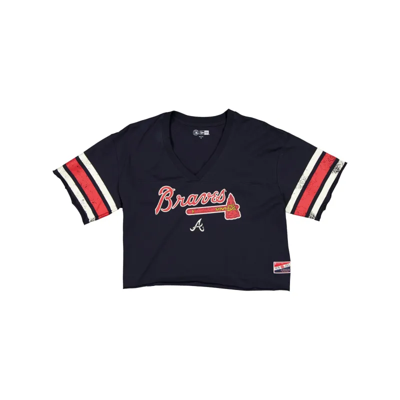 Atlanta Braves Throwback Cropped Women's T-Shirt sold by New Era