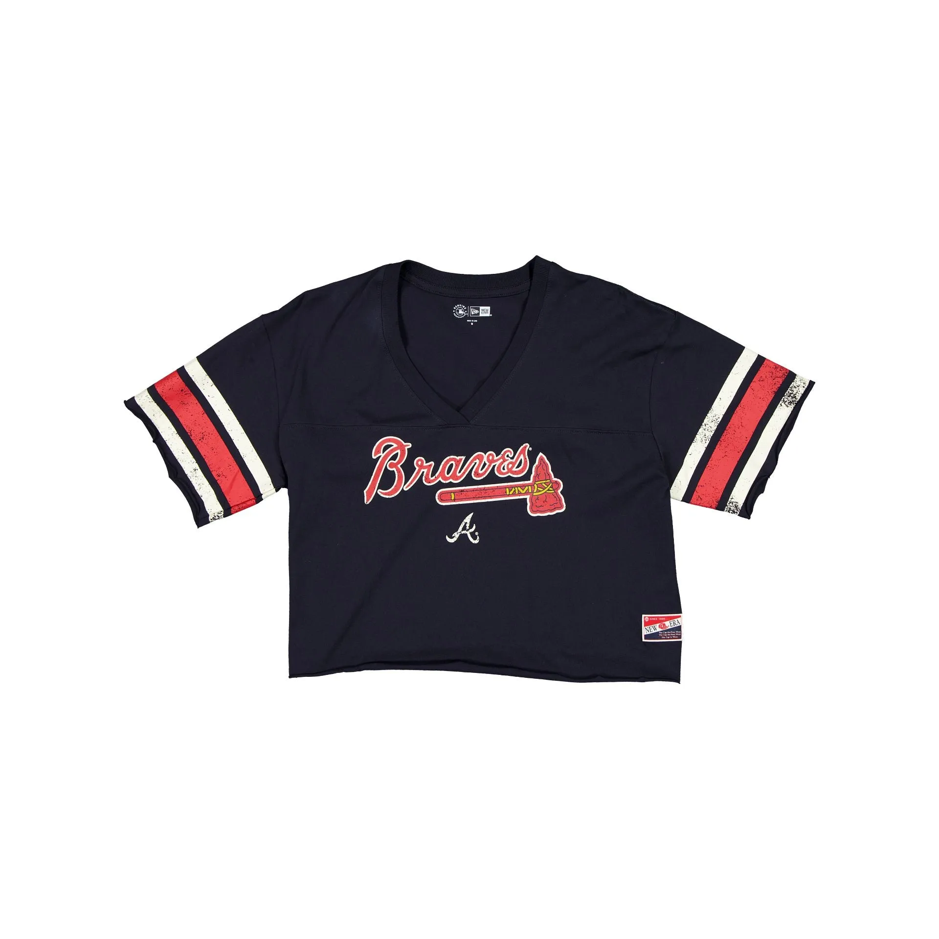 Atlanta Braves Throwback Cropped Women's T-Shirt sold by New Era