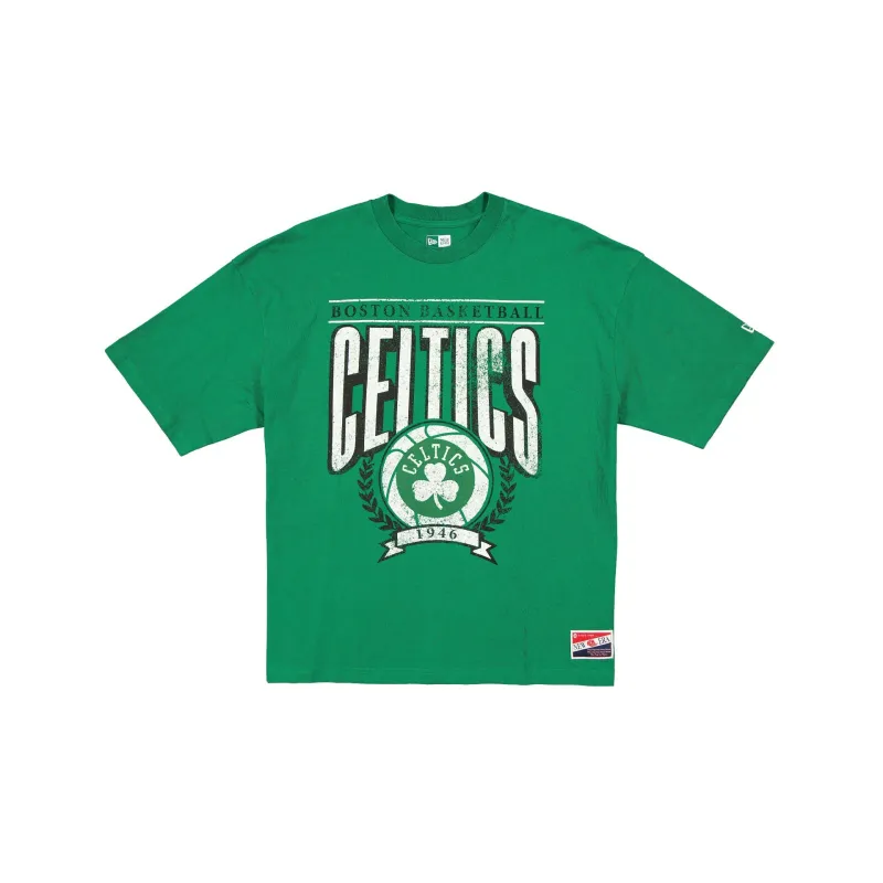 Boston Celtics Throwback Boxy T-Shirt sold by New Era
