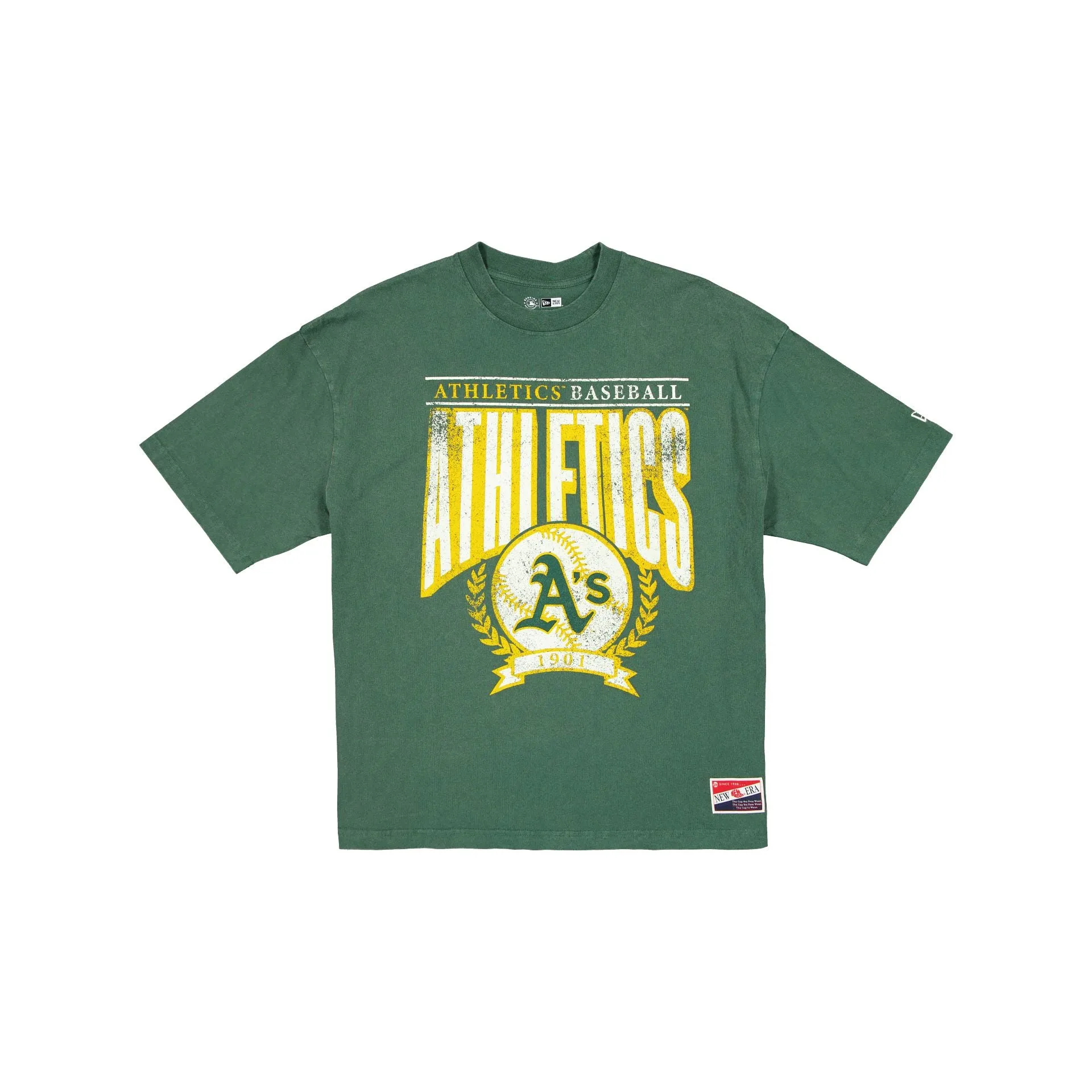 Athletics Throwback Boxy T-Shirt sold by New Era