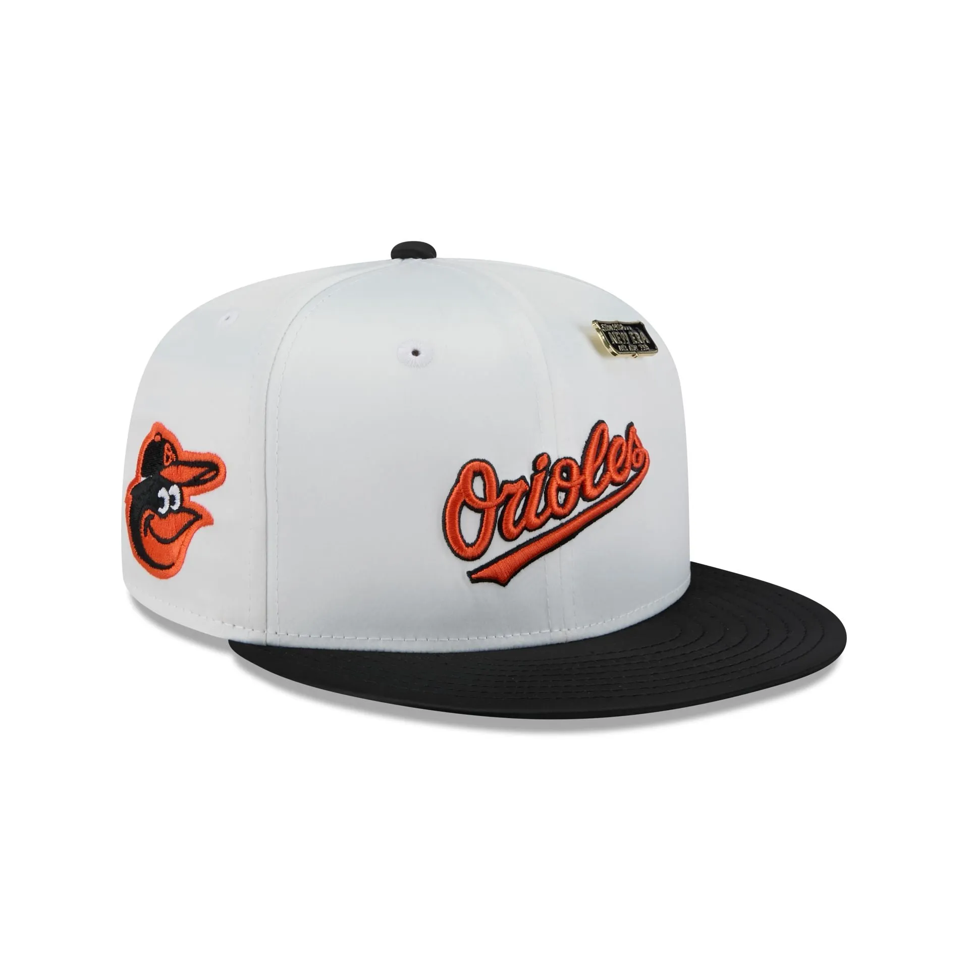 Baltimore Orioles Satin Pin 9FIFTY Snapback Hat sold by New Era