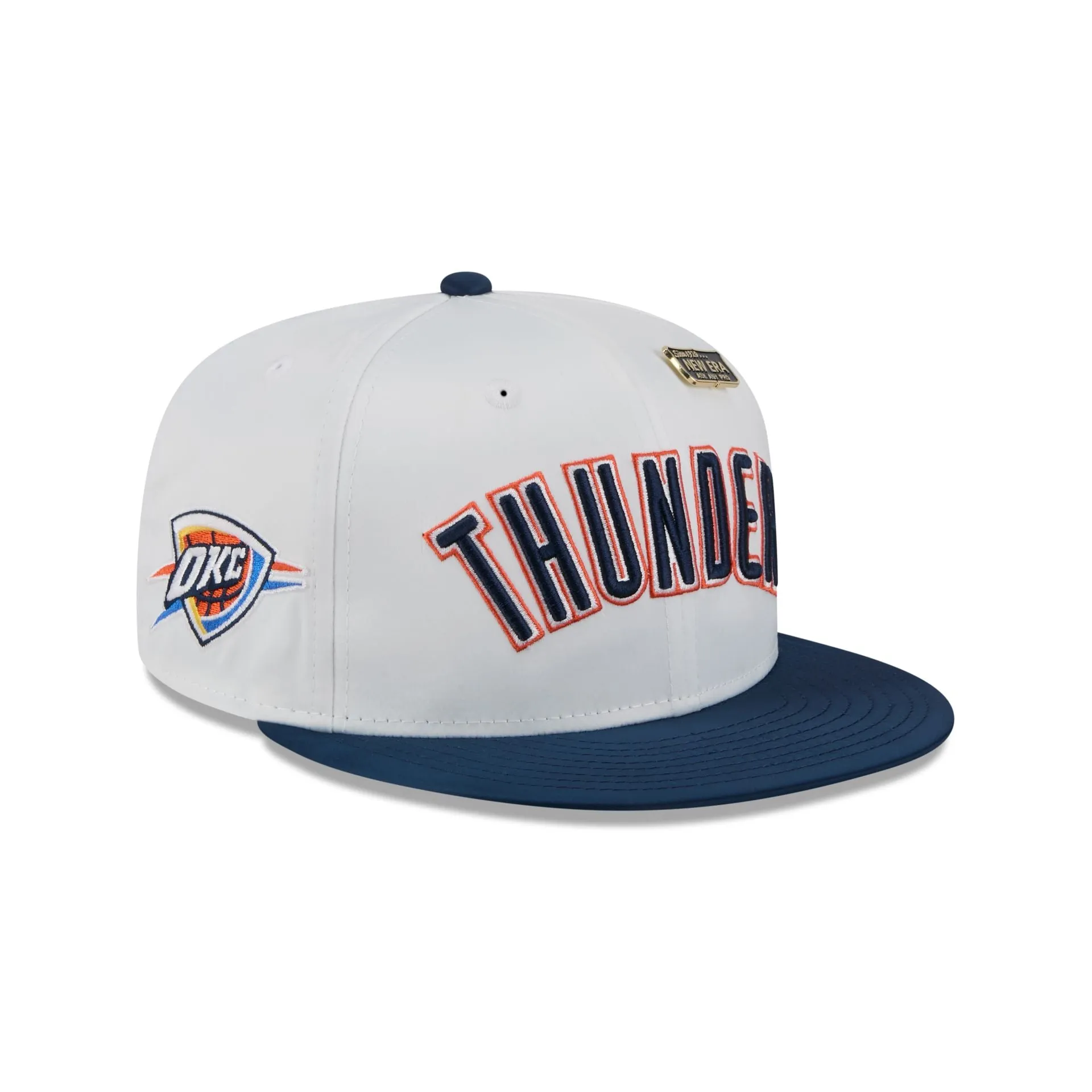 Oklahoma City Thunder Satin Pin 9FIFTY Snapback Hat sold by New Era