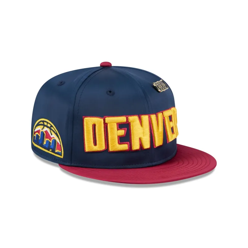 Denver Nuggets Satin Pin 9FIFTY Snapback Hat sold by New Era