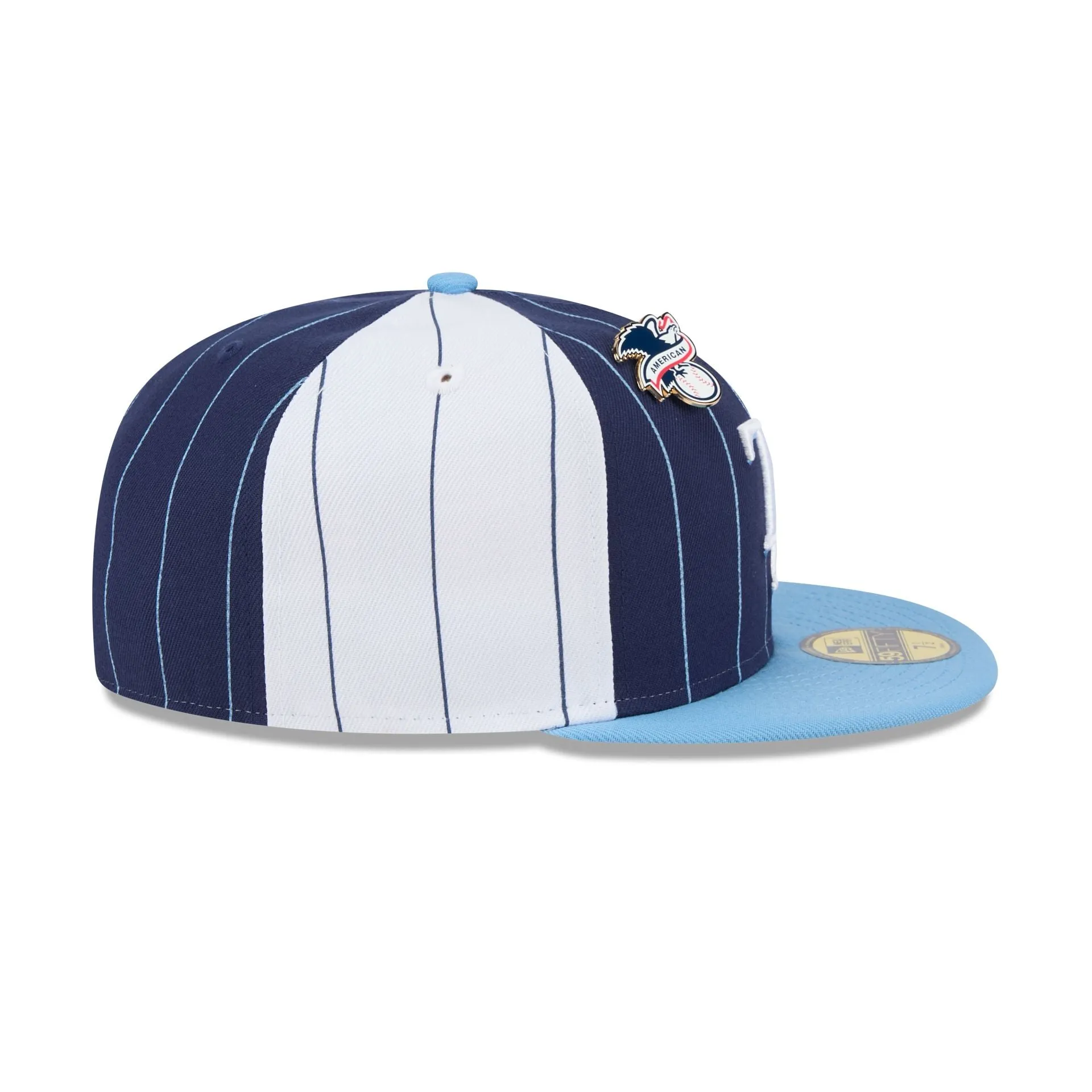 Tampa Bay Rays Pinstripe League Pin 59FIFTY Fitted Hat sold by New Era product image thumbnail 5