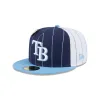 Tampa Bay Rays Pinstripe League Pin 59FIFTY Fitted Hat sold by New Era