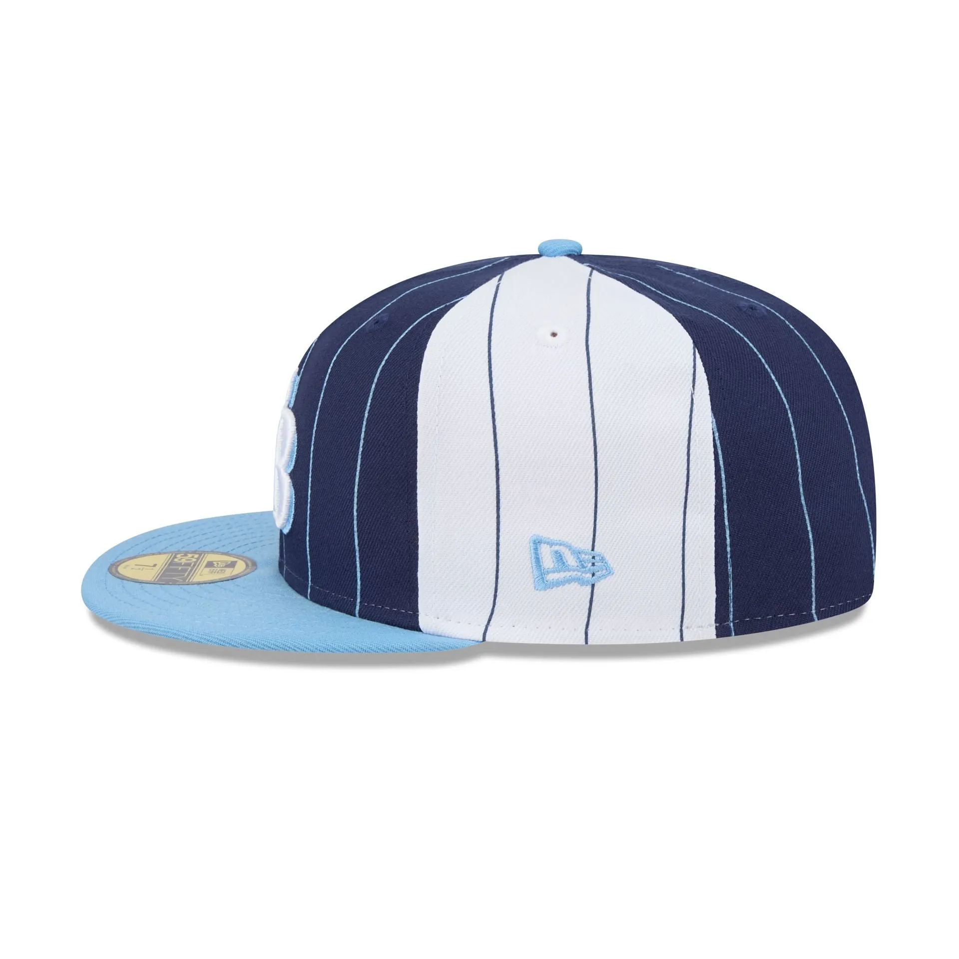Tampa Bay Rays Pinstripe League Pin 59FIFTY Fitted Hat sold by New Era product image thumbnail 4