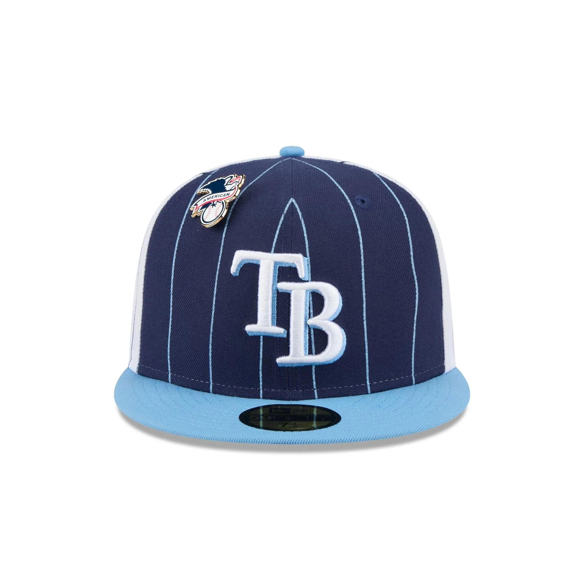 Tampa Bay Rays Pinstripe League Pin 59FIFTY Fitted Hat sold by New Era product image thumbnail 2