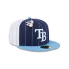 Tampa Bay Rays Pinstripe League Pin 59FIFTY Fitted Hat sold by New Era
