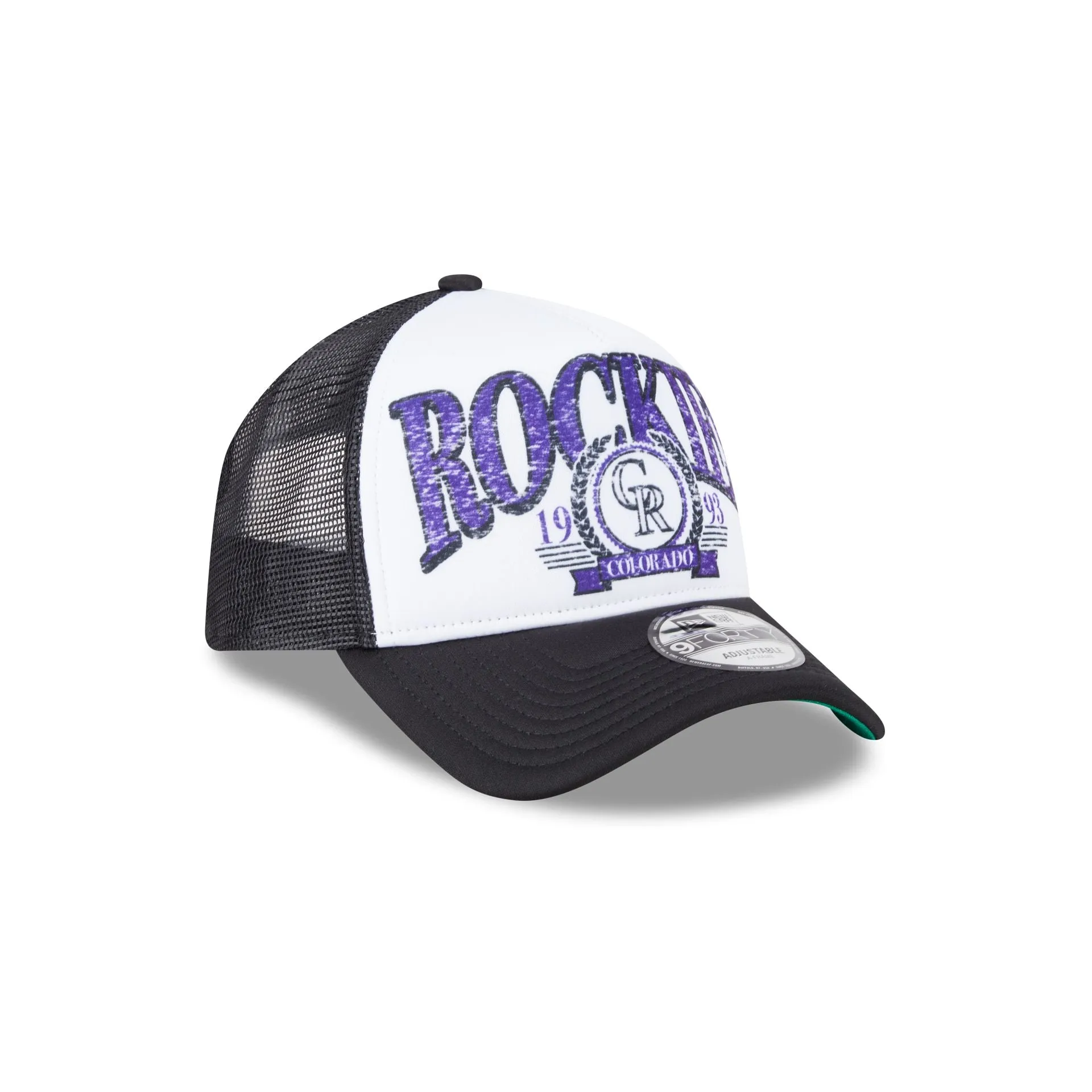 Colorado Rockies Distressed 9FORTY A-Frame Trucker Hat sold by New Era product image thumbnail 3