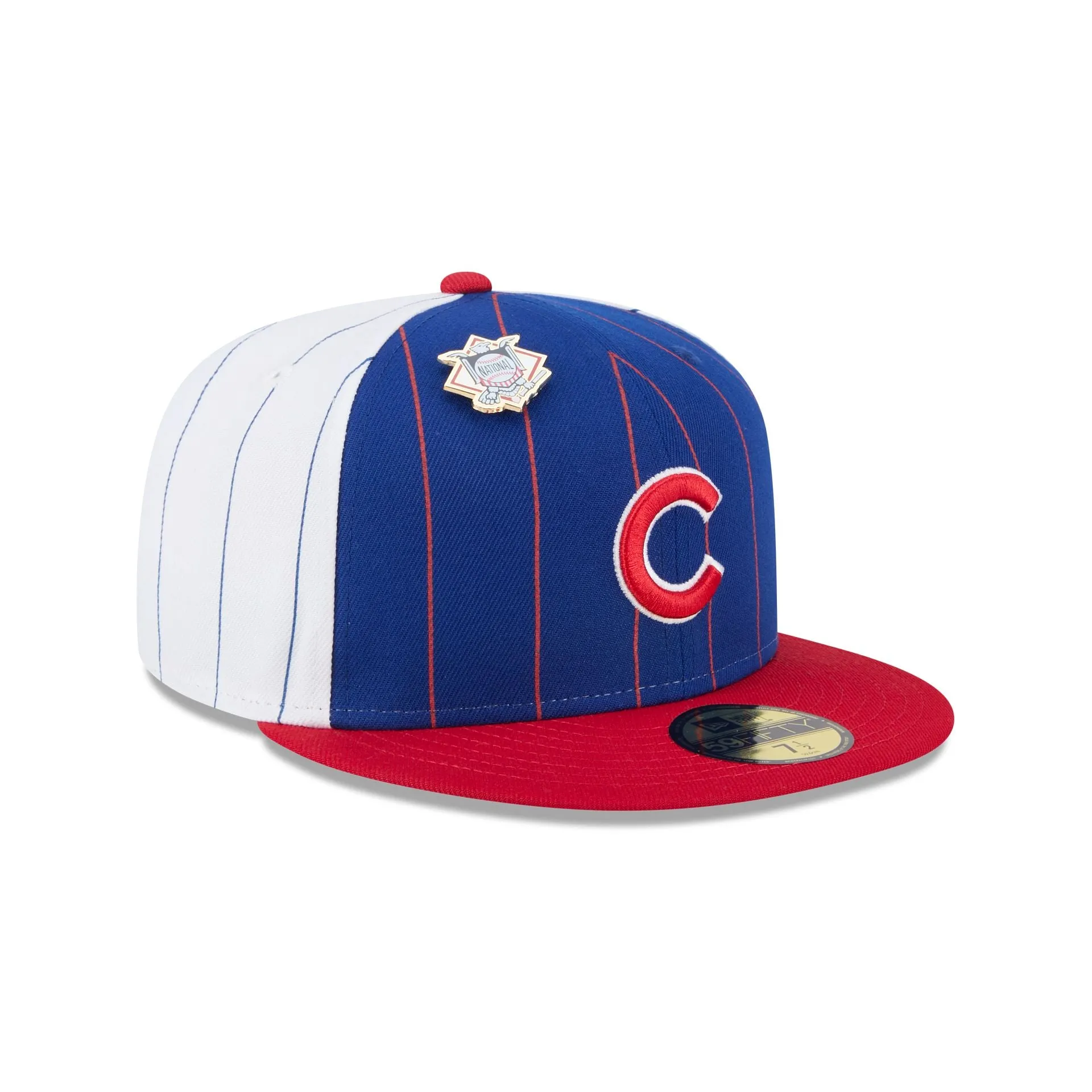 Chicago Cubs Pinstripe League Pin 59FIFTY Fitted Hat sold by New Era product image thumbnail 3