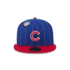 Chicago Cubs Pinstripe League Pin 59FIFTY Fitted Hat sold by New Era