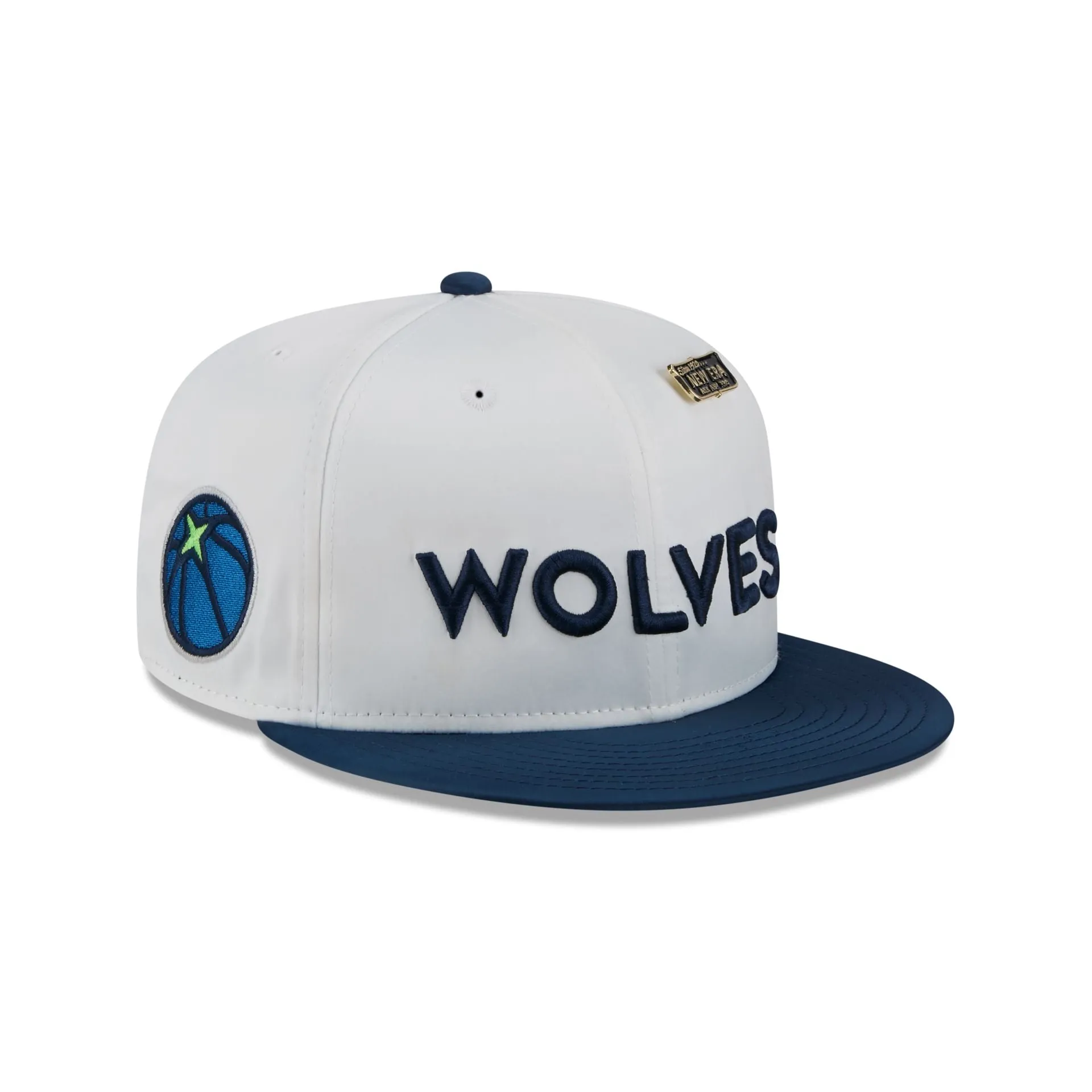 Minnesota Timberwolves Satin Pin 9FIFTY Snapback Hat sold by New Era