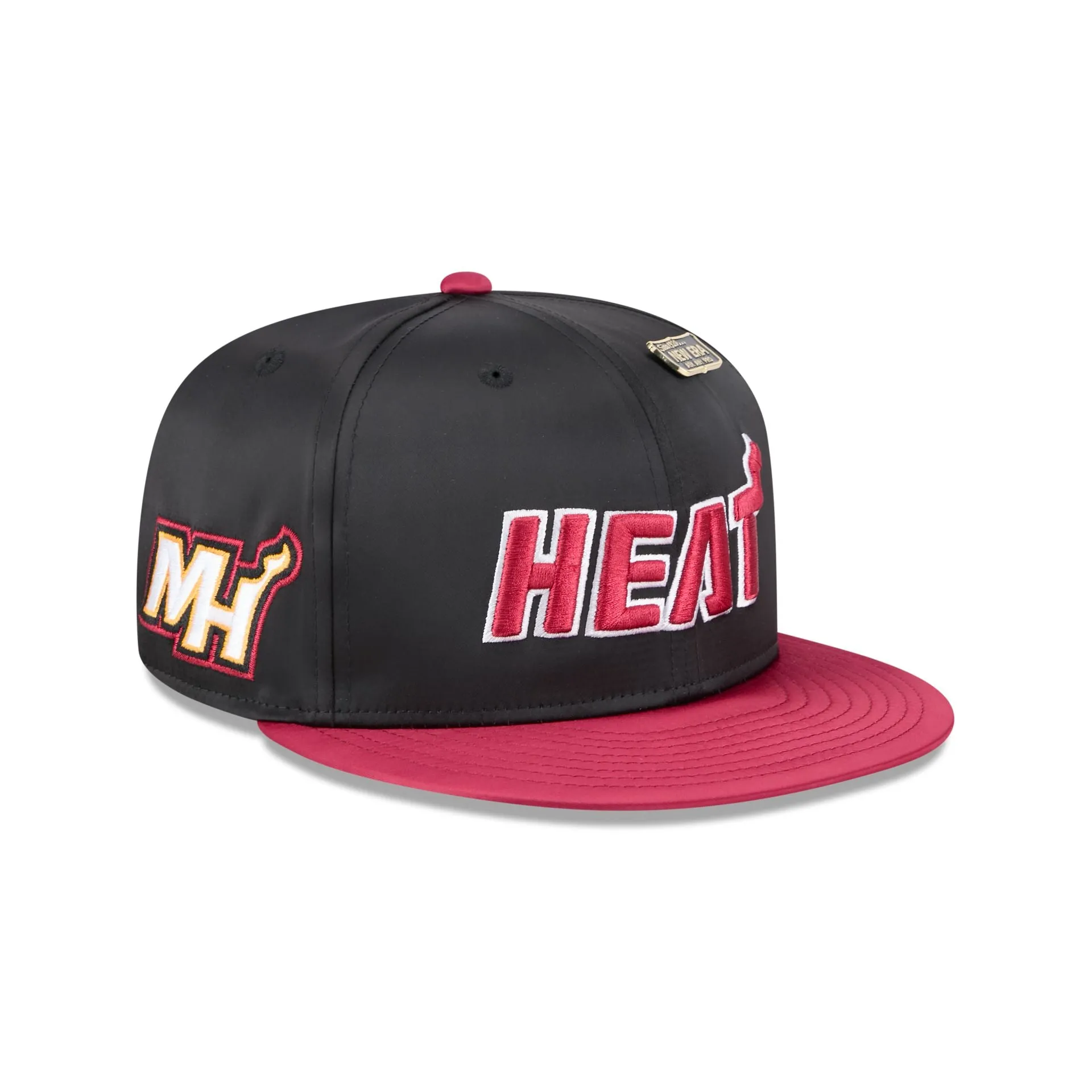 Miami Heat Satin Pin 9FIFTY Snapback Hat sold by New Era