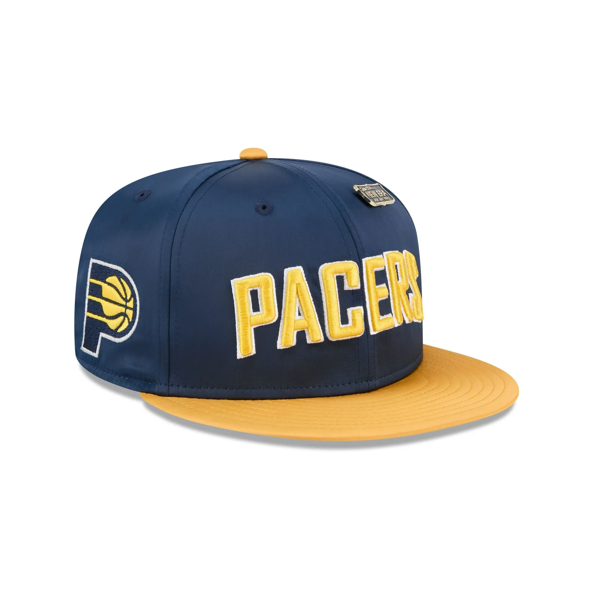 Indiana Pacers Satin Pin 9FIFTY Snapback Hat sold by New Era