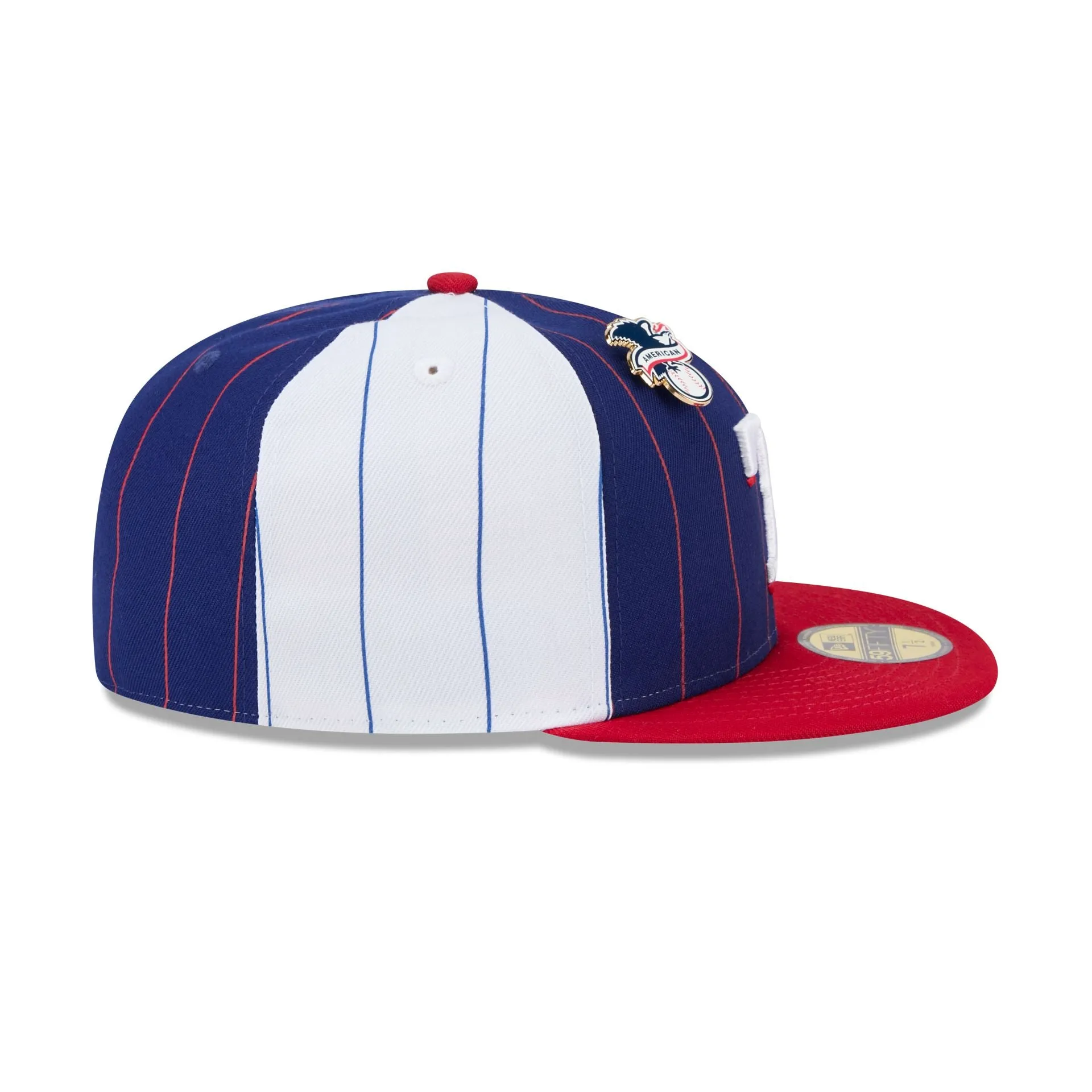 Texas Rangers Pinstripe League Pin 59FIFTY Fitted Hat sold by New Era product image thumbnail 5