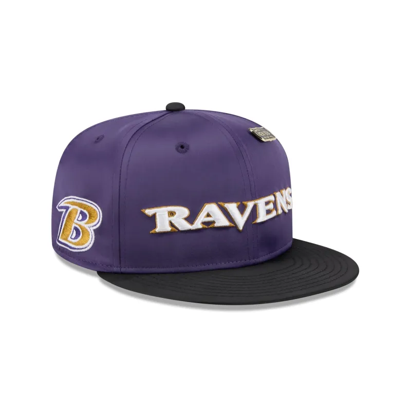 Baltimore Ravens Spring Satin 59FIFTY Fitted Hat sold by New Era