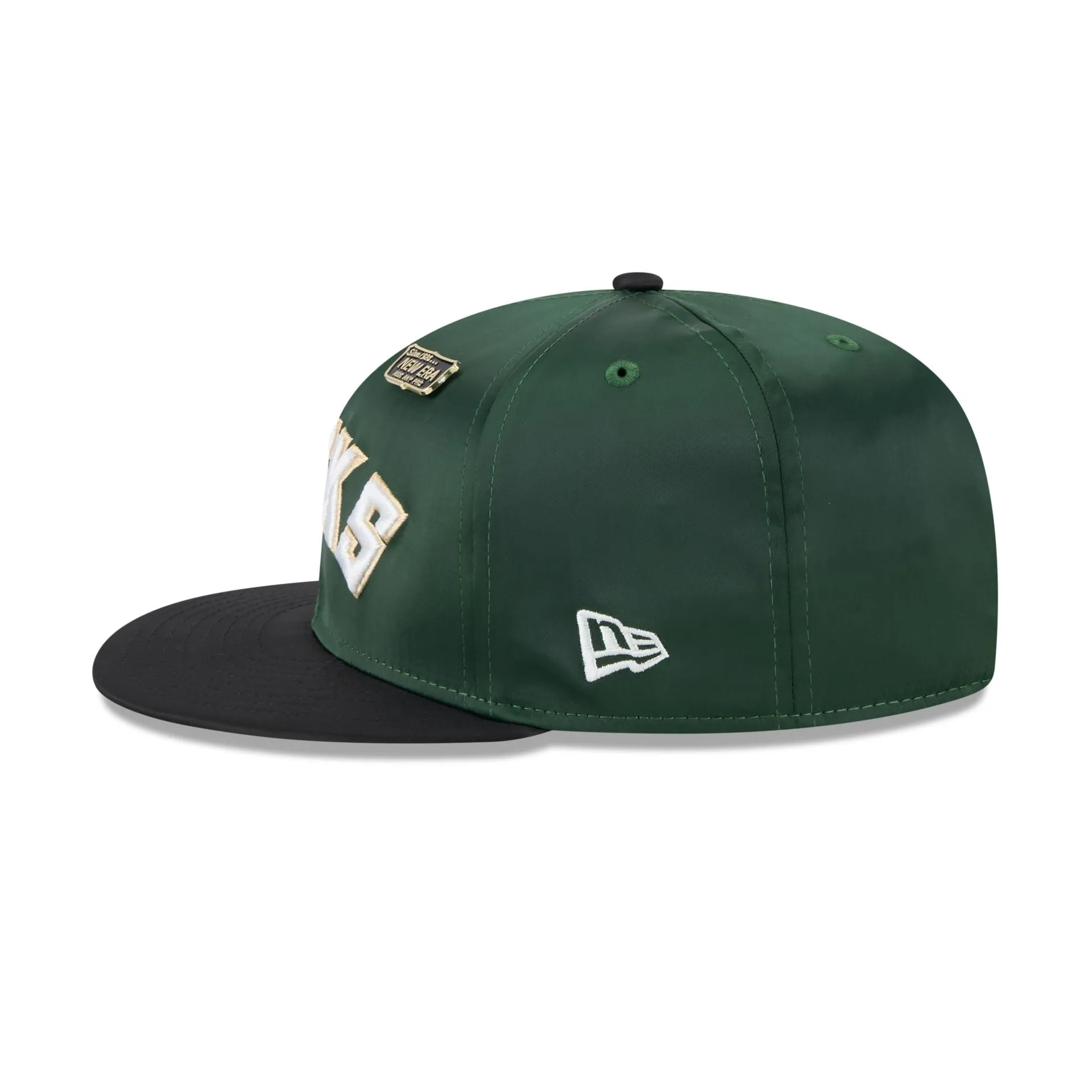 Milwaukee Bucks Satin Pin 9FIFTY Snapback Hat sold by New Era product image thumbnail 5