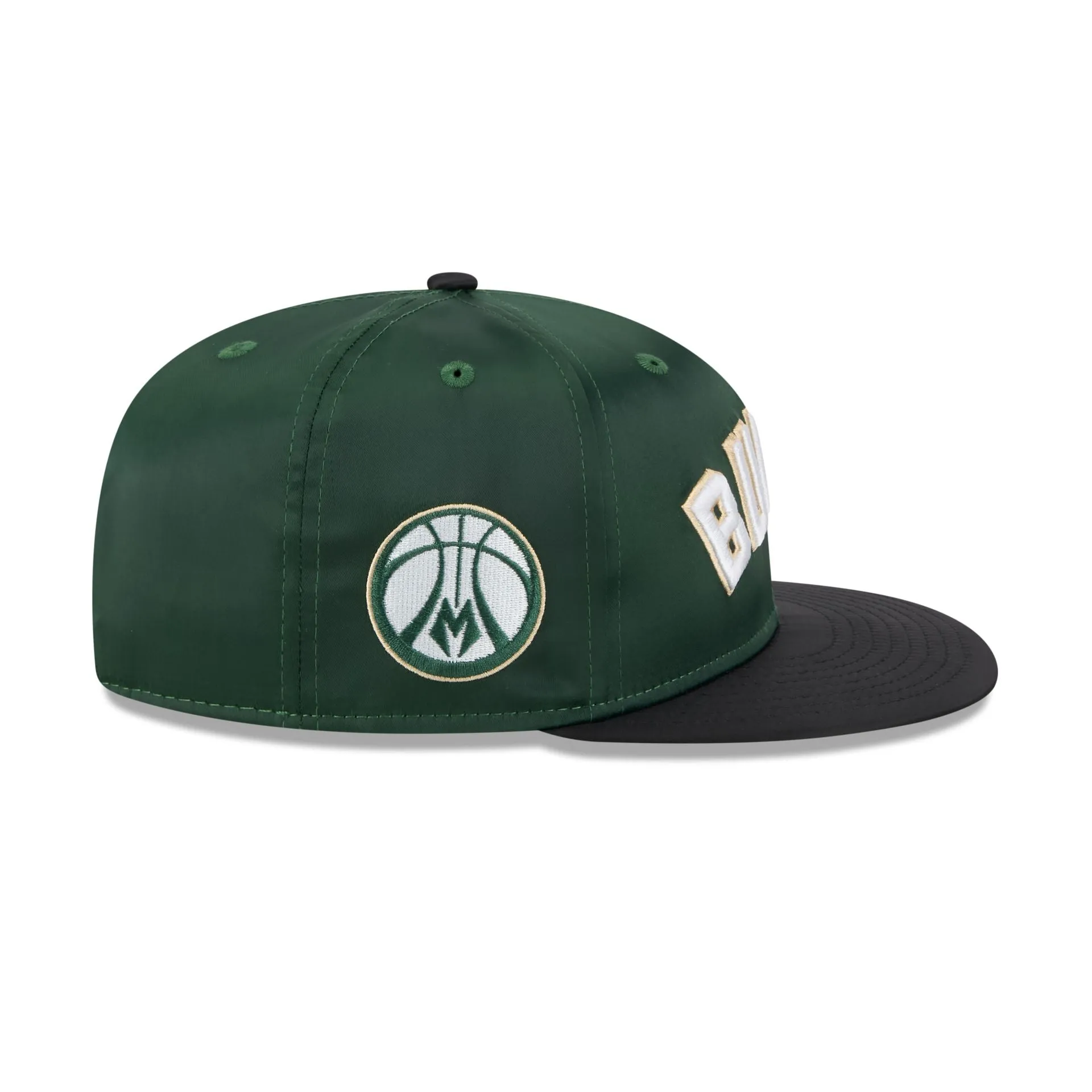 Milwaukee Bucks Satin Pin 9FIFTY Snapback Hat sold by New Era product image thumbnail 4
