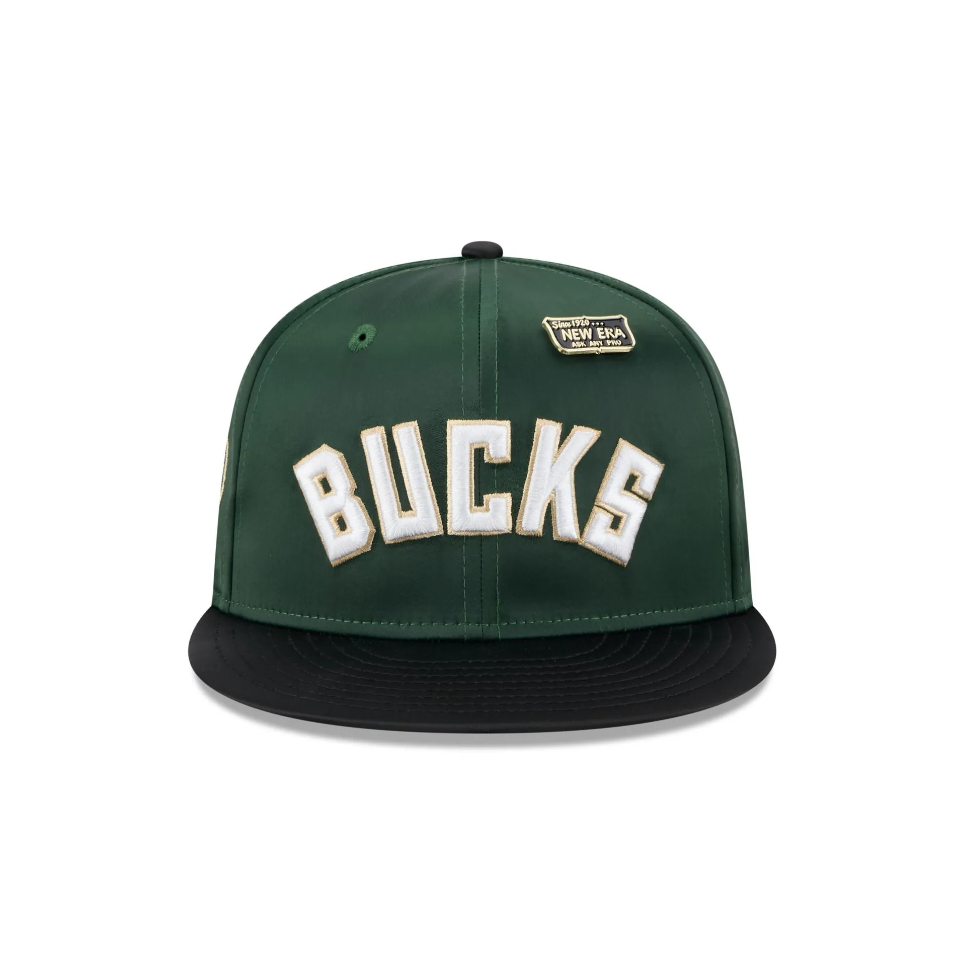 Milwaukee Bucks Satin Pin 9FIFTY Snapback Hat sold by New Era product image thumbnail 2