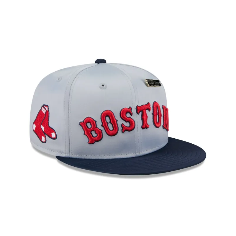 Boston Red Sox Satin Pin 9FIFTY Snapback Hat sold by New Era
