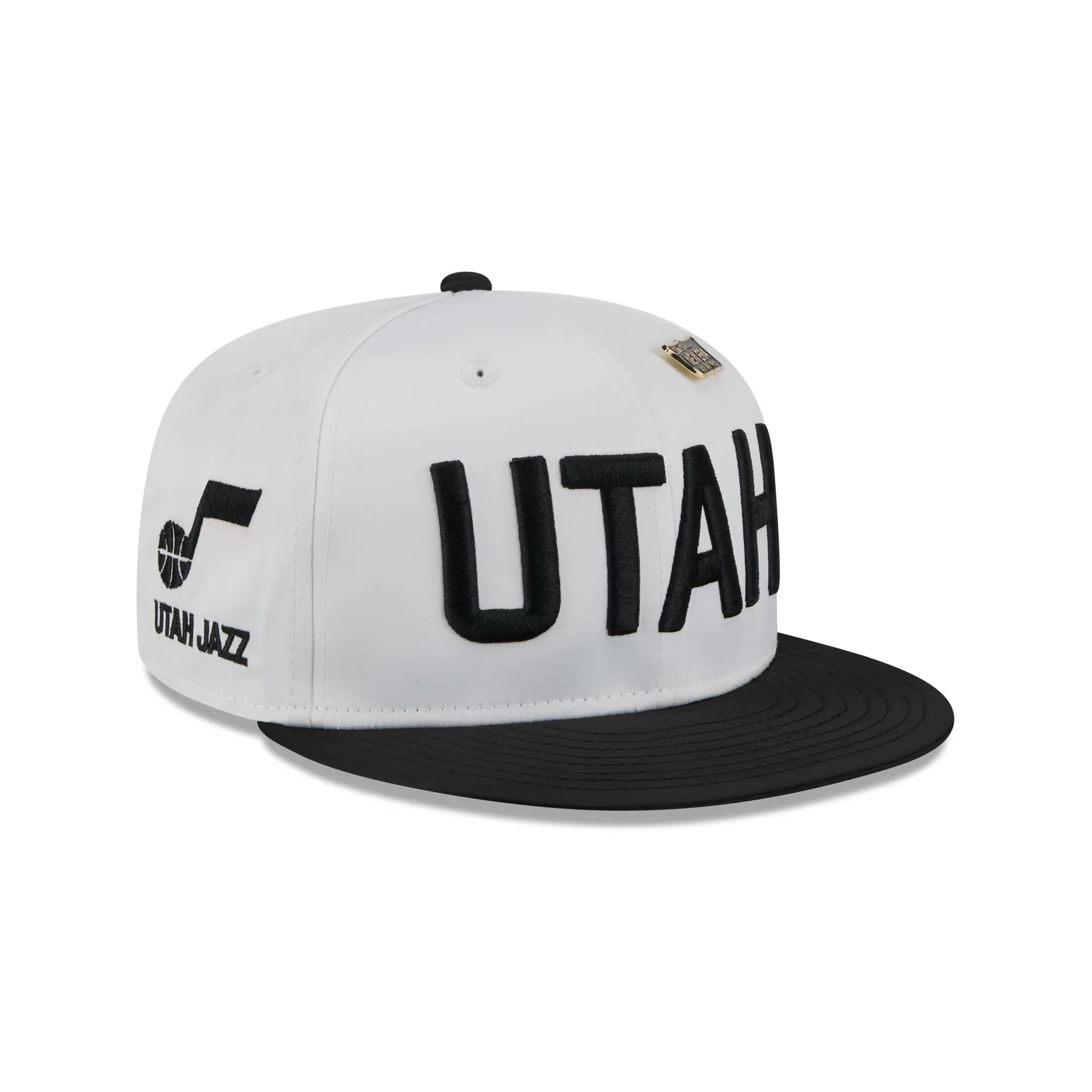 Utah Jazz Satin Pin 9FIFTY Snapback Hat sold by New Era