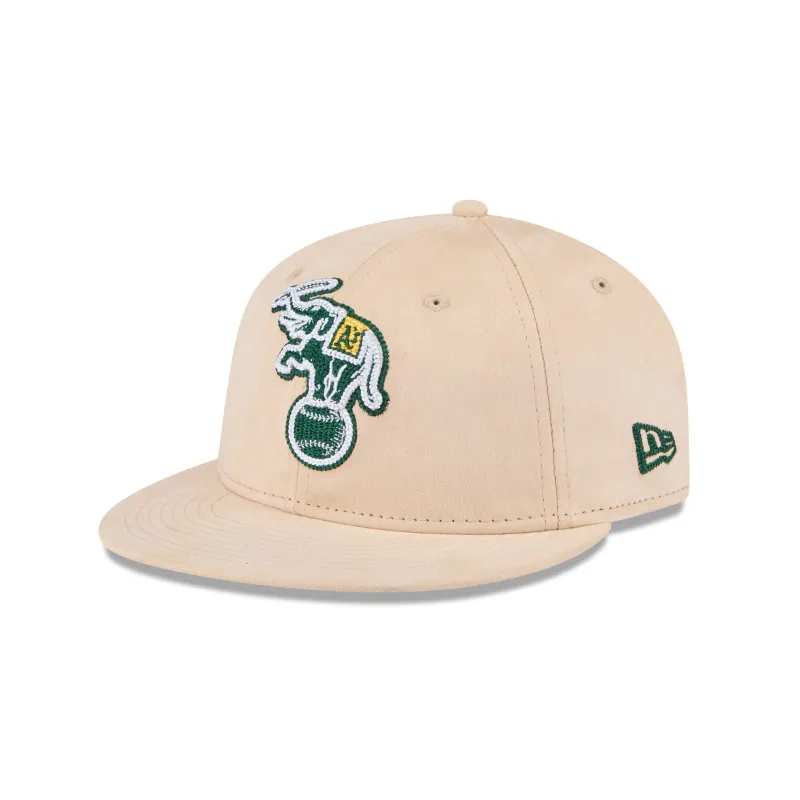 Athletics Stone Suede Retro Crown 9FIFTY Snapback Hat sold by New Era