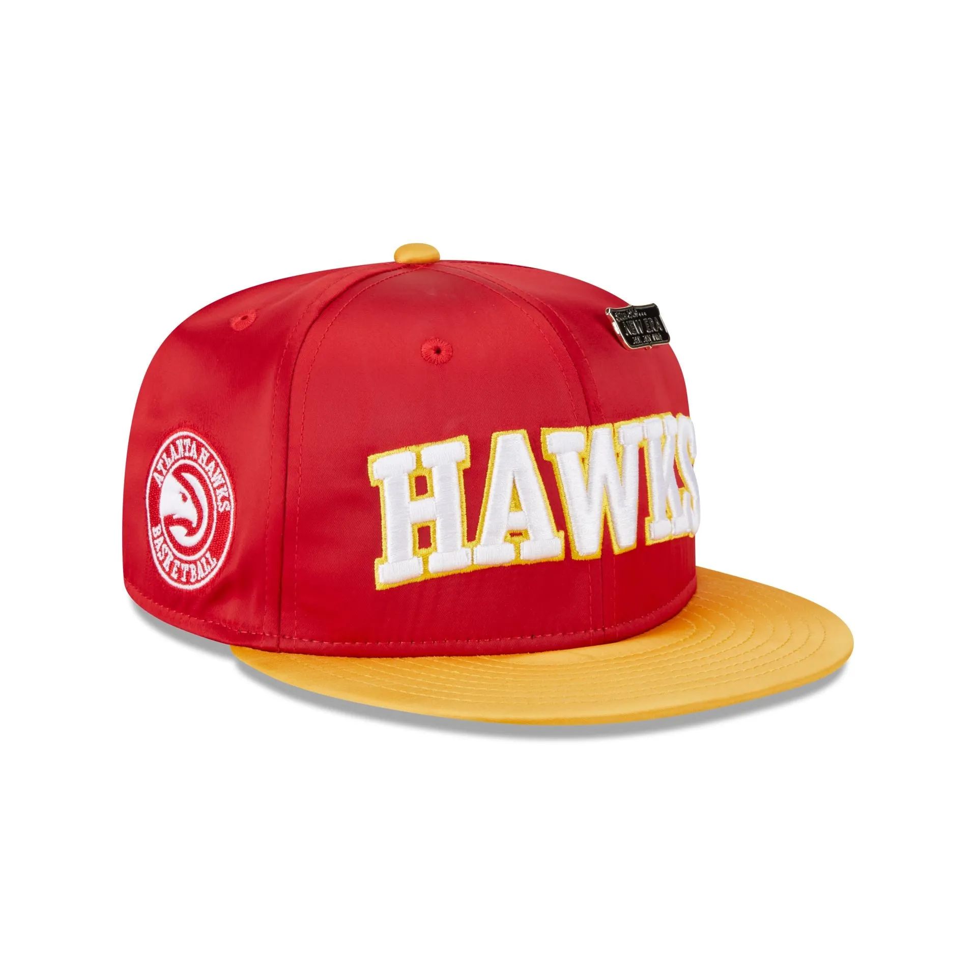 Atlanta Hawks Satin Pin 9FIFTY Snapback Hat sold by New Era
