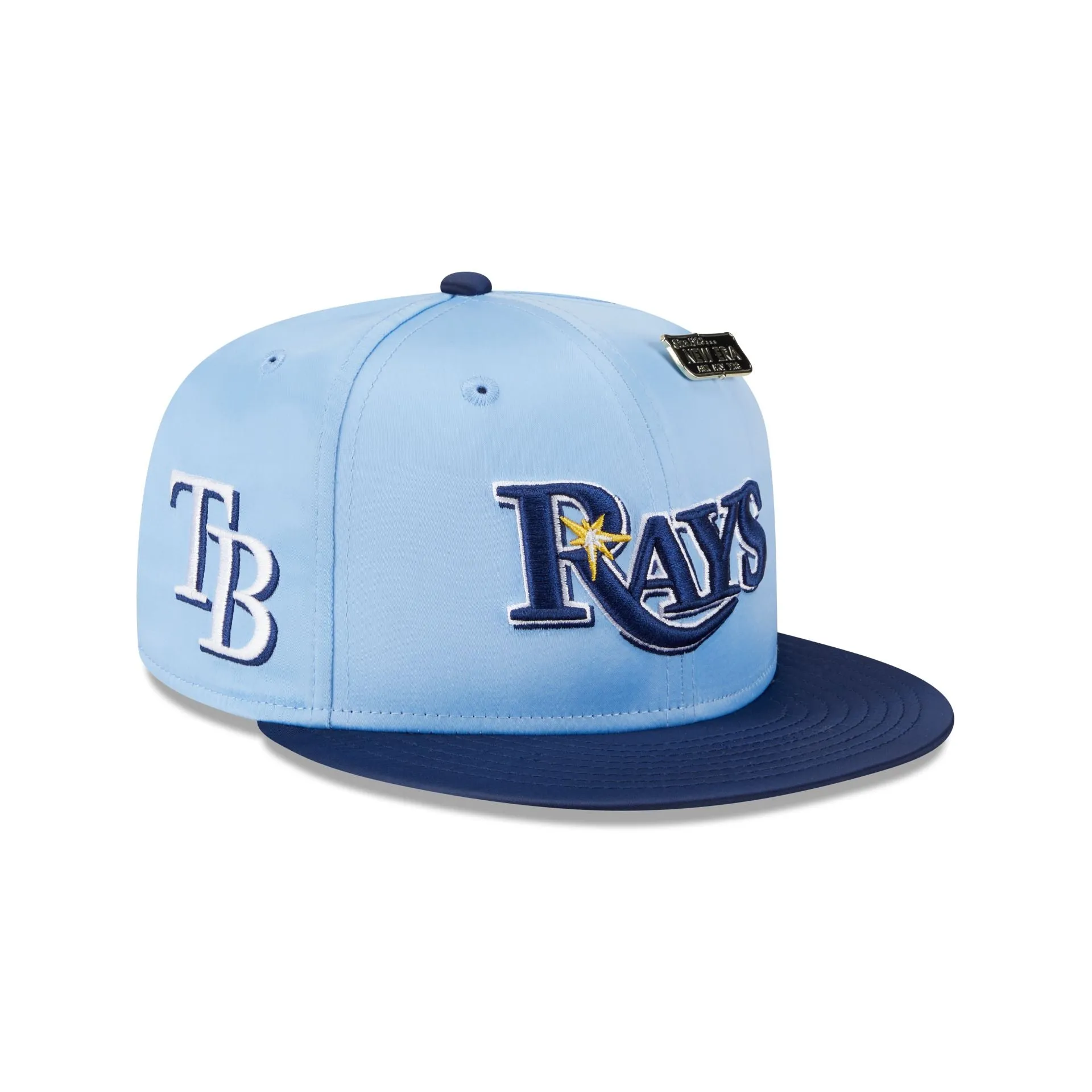 Tampa Bay Rays Satin Pin 9FIFTY Snapback Hat sold by New Era
