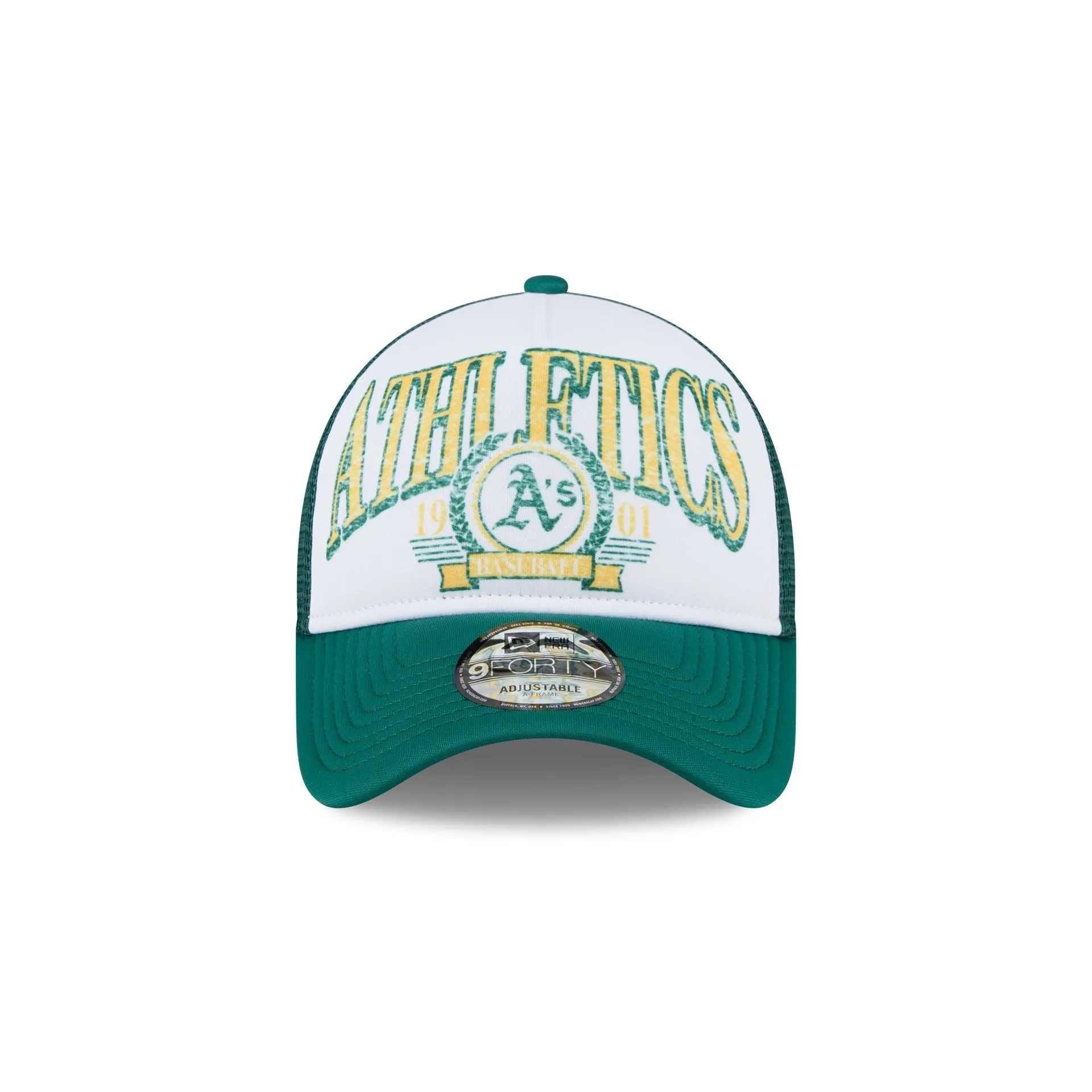 Athletics Distressed 9FORTY A-Frame Trucker Hat sold by New Era product image thumbnail 2
