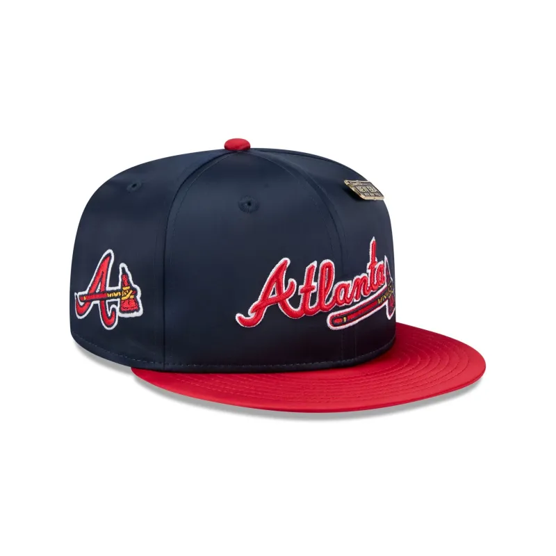 Atlanta Braves Spring Satin 59FIFTY Fitted Hat sold by New Era