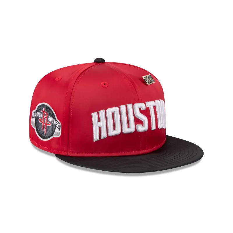 Houston Rockets Satin Pin 9FIFTY Snapback Hat sold by New Era