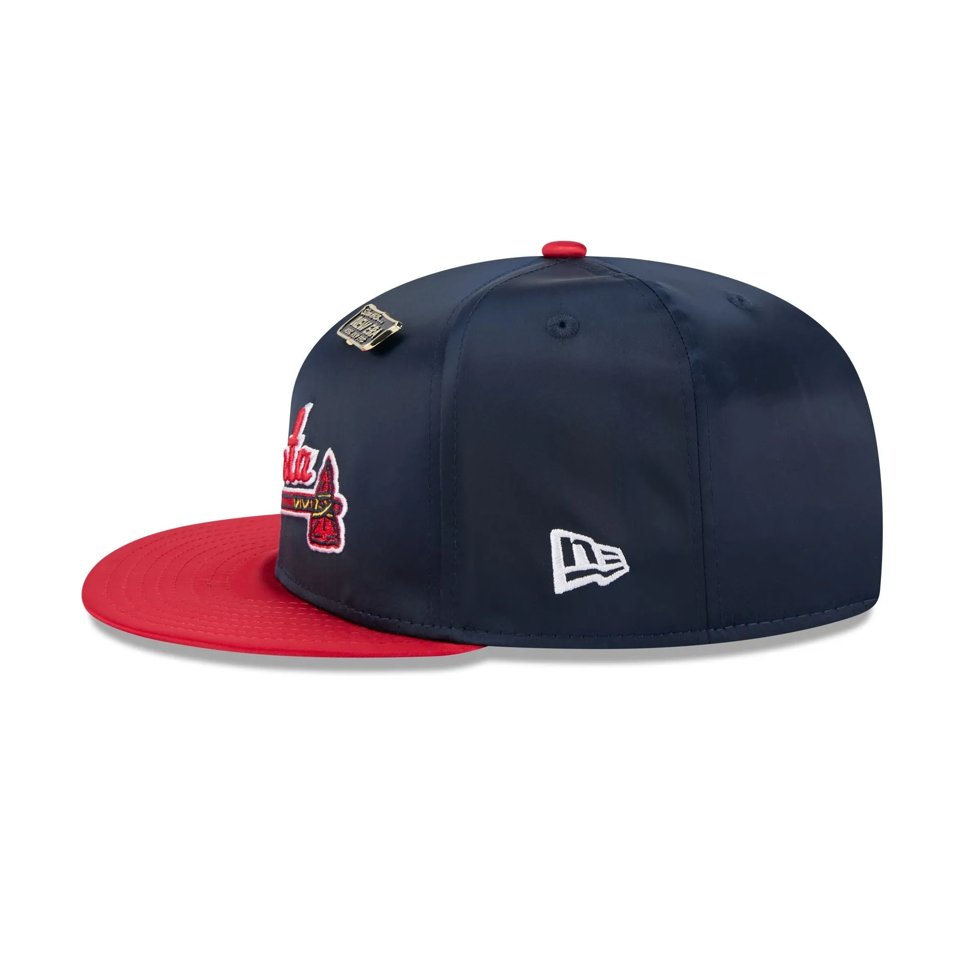 Atlanta Braves Satin Pin 9FIFTY Snapback Hat sold by New Era product image thumbnail 5