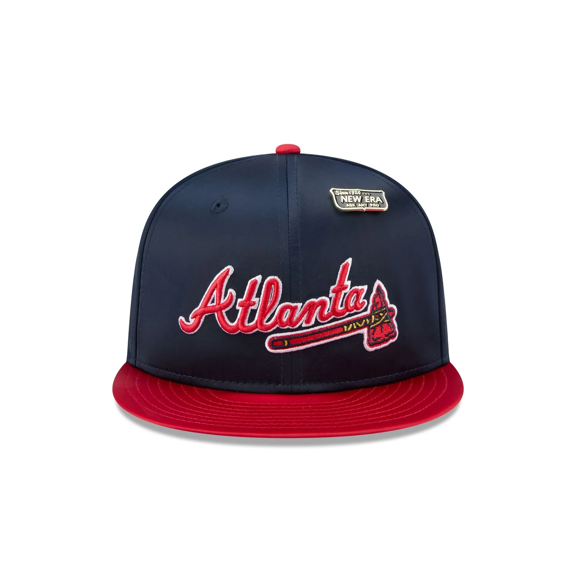 Atlanta Braves Satin Pin 9FIFTY Snapback Hat sold by New Era product image thumbnail 2