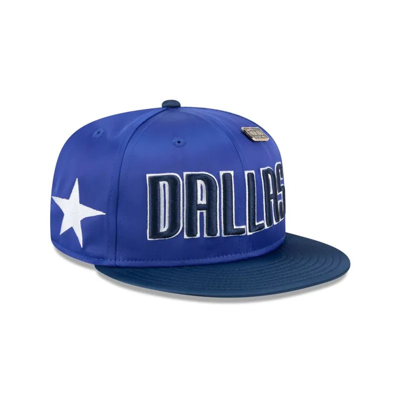 Dallas Mavericks Satin Pin 9FIFTY Snapback Hat sold by New Era
