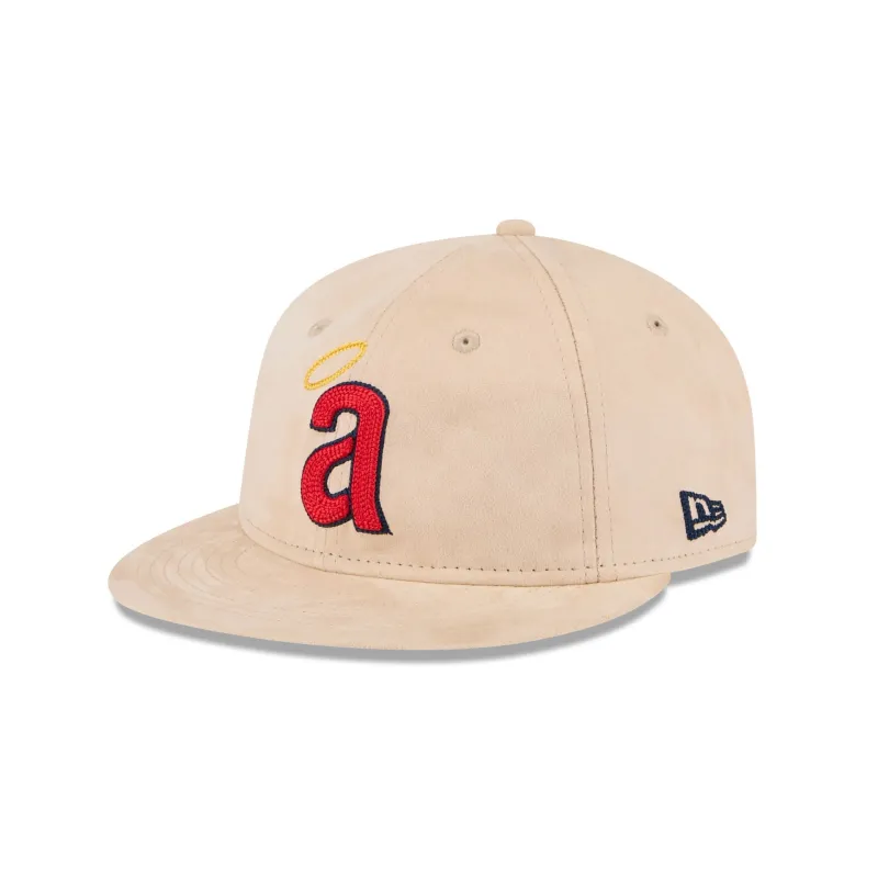 Los Angeles Angels Stone Suede Retro Crown 9FIFTY Snapback Hat sold by New Era