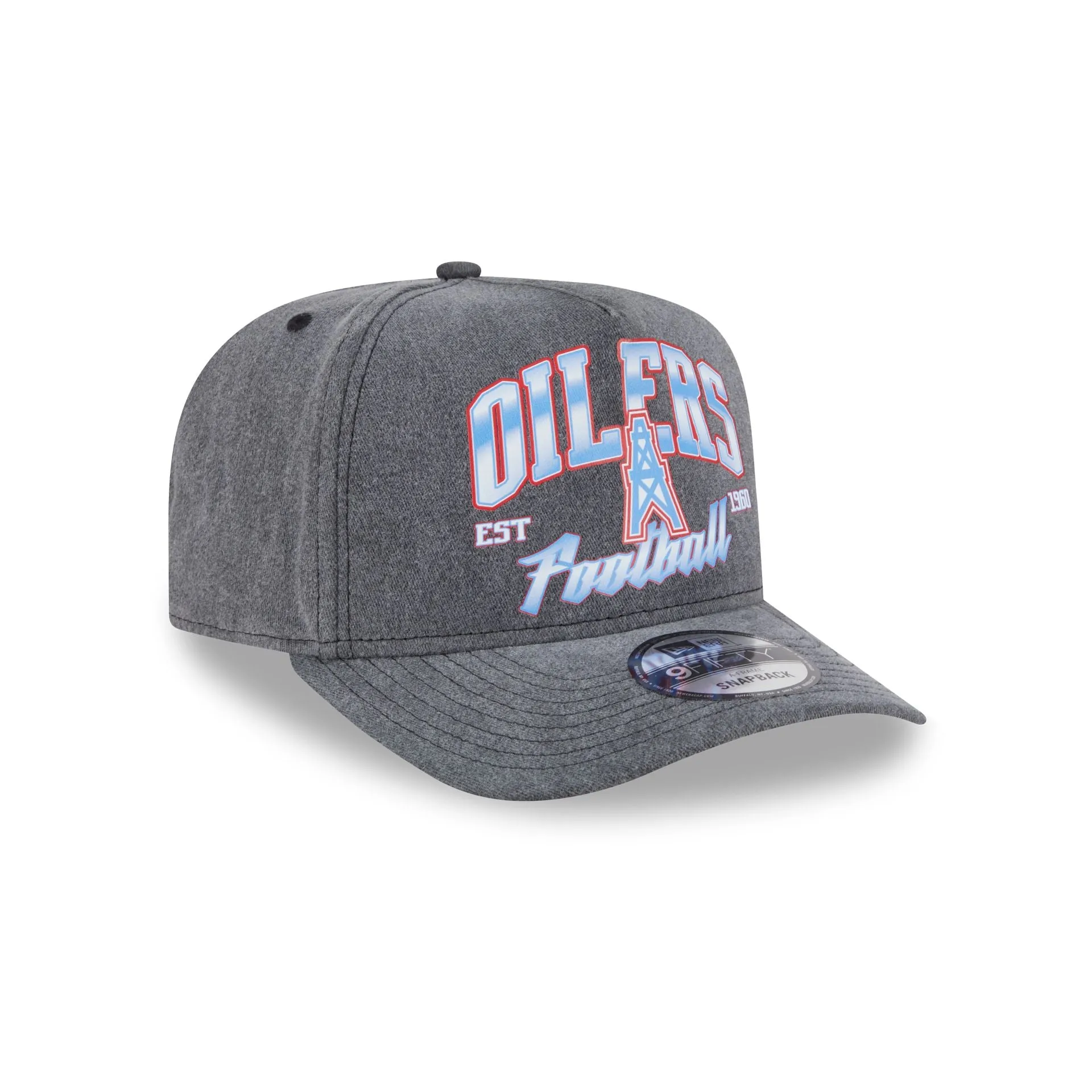 Oilers Washed 9FIFTY A-Frame Snapback Hat sold by New Era product image thumbnail 3