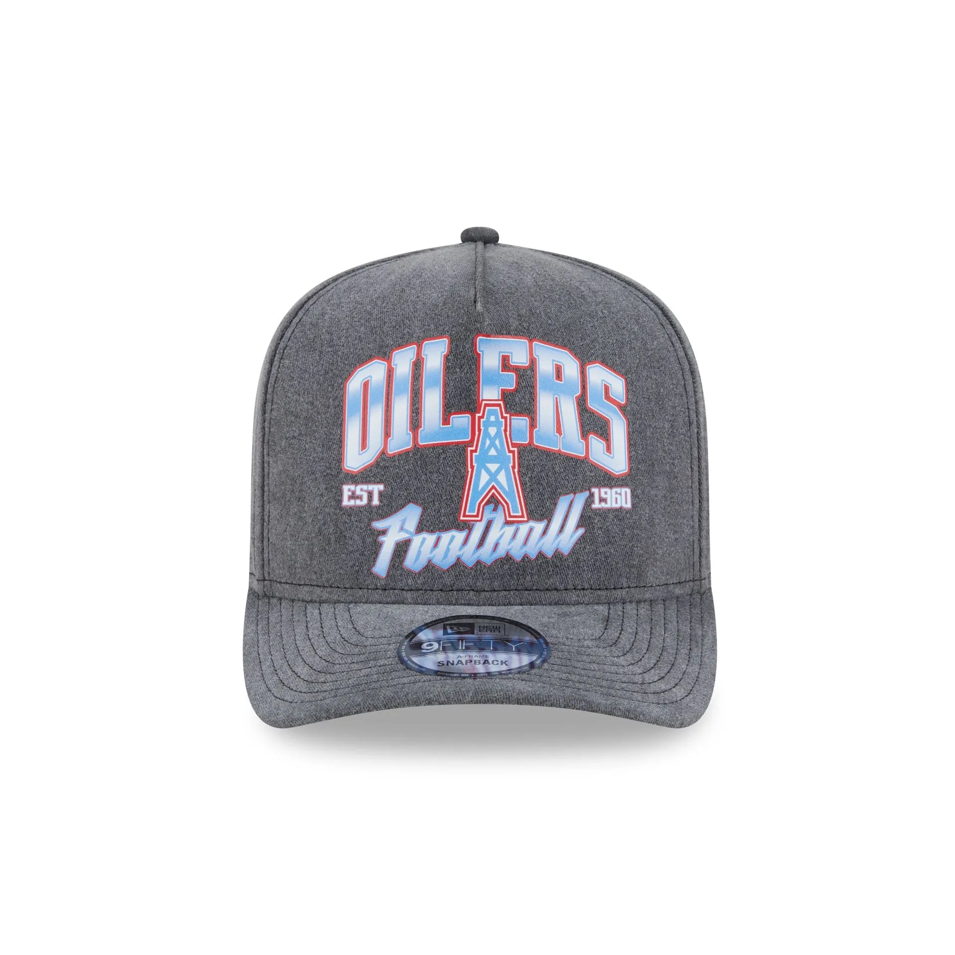 Oilers Washed 9FIFTY A-Frame Snapback Hat sold by New Era product image thumbnail 2
