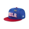 Philadelphia 76ers Satin Pin 9FIFTY Snapback Hat sold by New Era