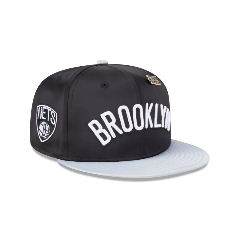Brooklyn Nets Satin Pin 9FIFTY Snapback Hat sold by New Era