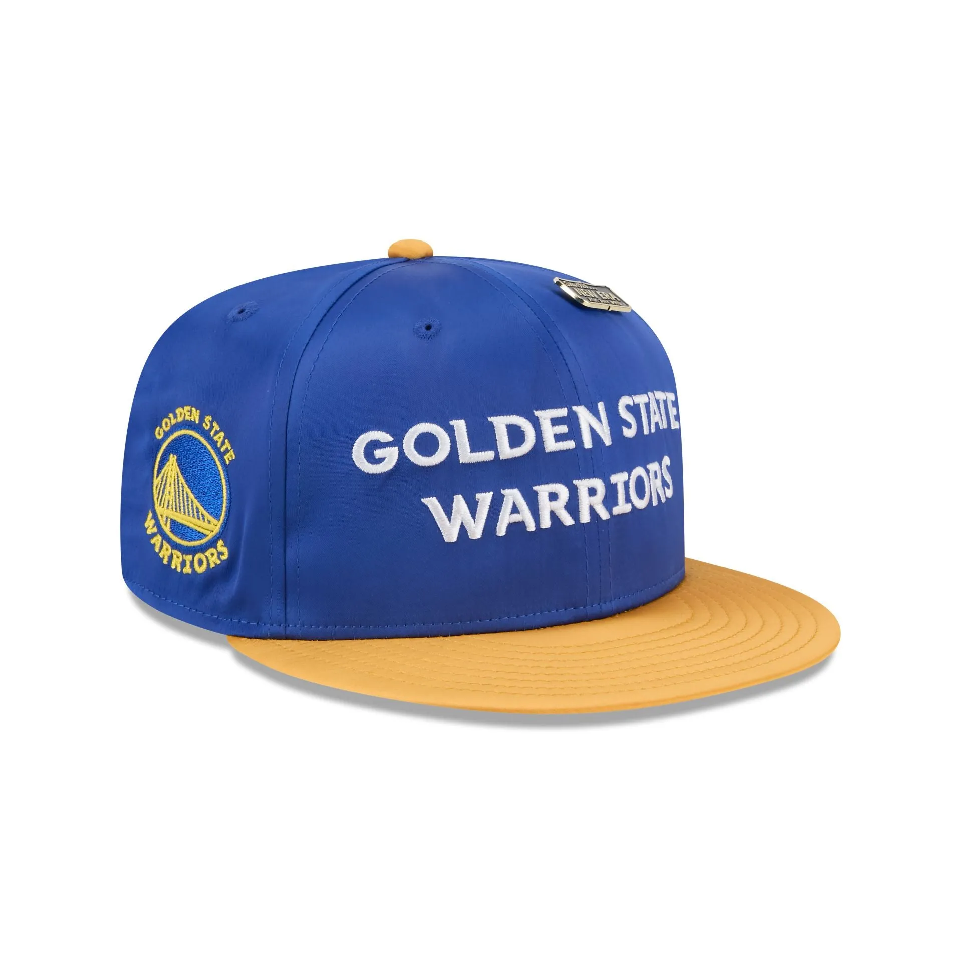 Golden State Warriors Satin Pin 9FIFTY Snapback Hat sold by New Era
