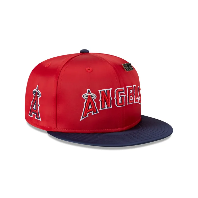 Los Angeles Angels Satin Pin 9FIFTY Snapback Hat sold by New Era