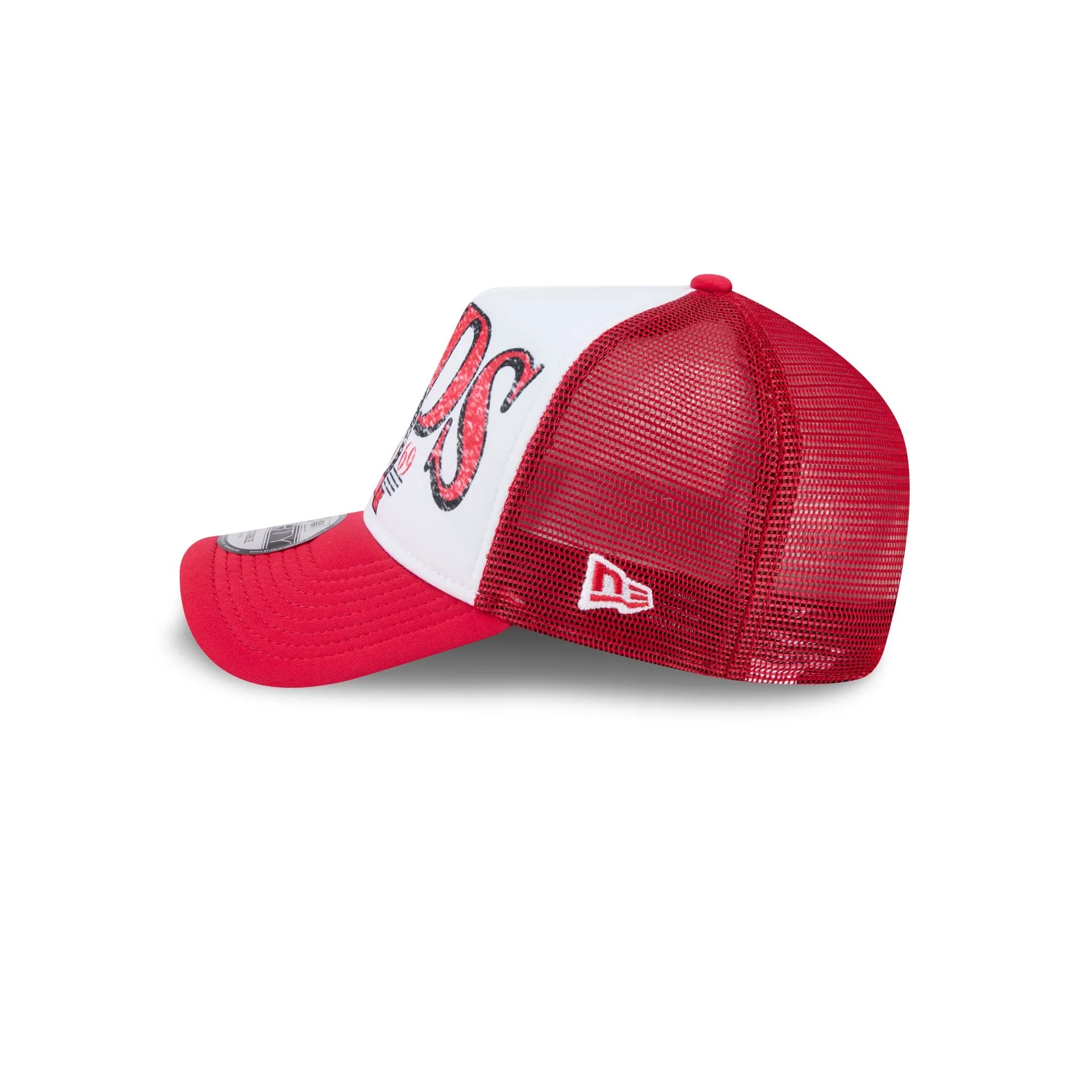 Cincinnati Reds Distressed 9FORTY A-Frame Trucker Hat sold by New Era product image thumbnail 4