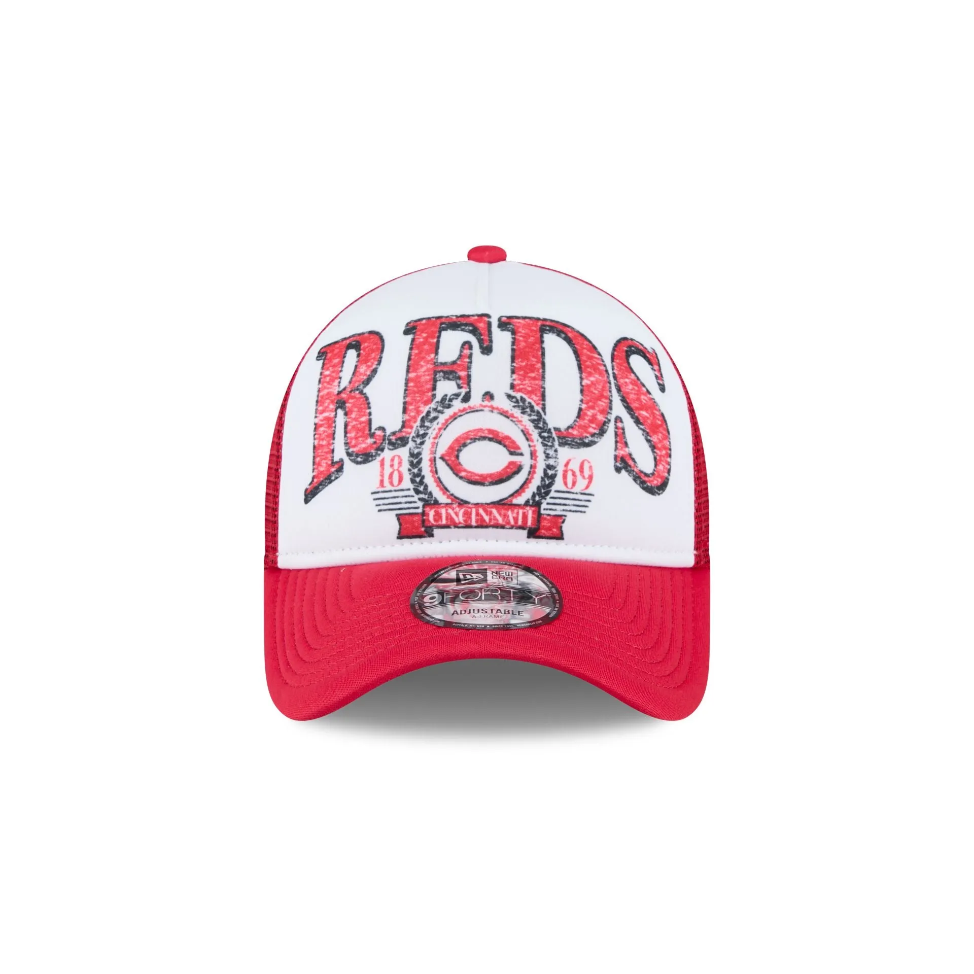 Cincinnati Reds Distressed 9FORTY A-Frame Trucker Hat sold by New Era product image thumbnail 2