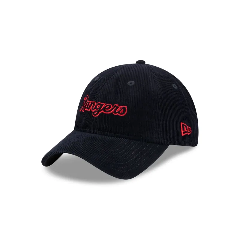 Texas Rangers Women's Corduroy 9TWENTY Adjustable Hat sold by New Era